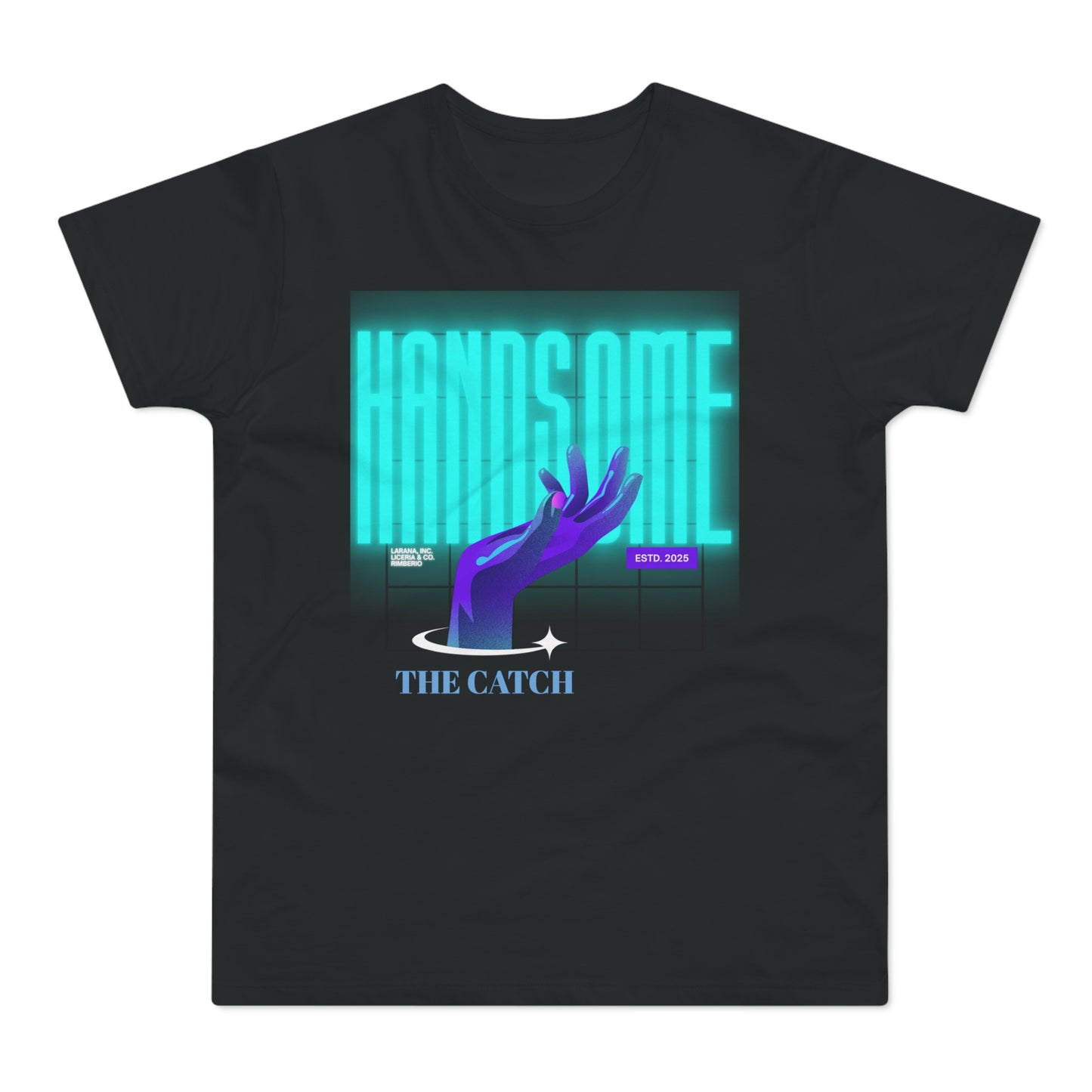 Stylish Graphic Tee for Men - 'Handsome' Design - THE CATCH