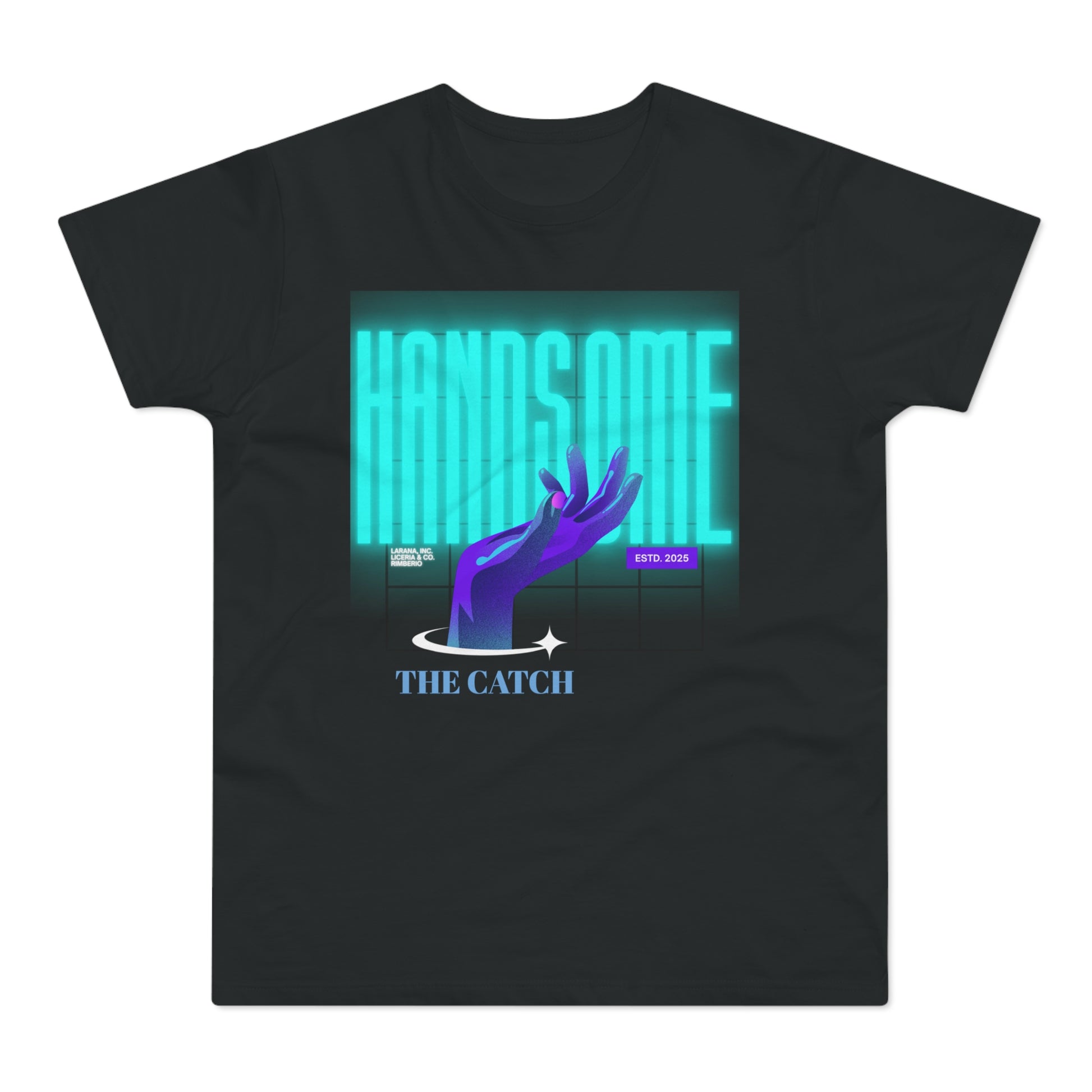 Stylish Graphic Tee for Men - 'Handsome' Design - THE CATCH