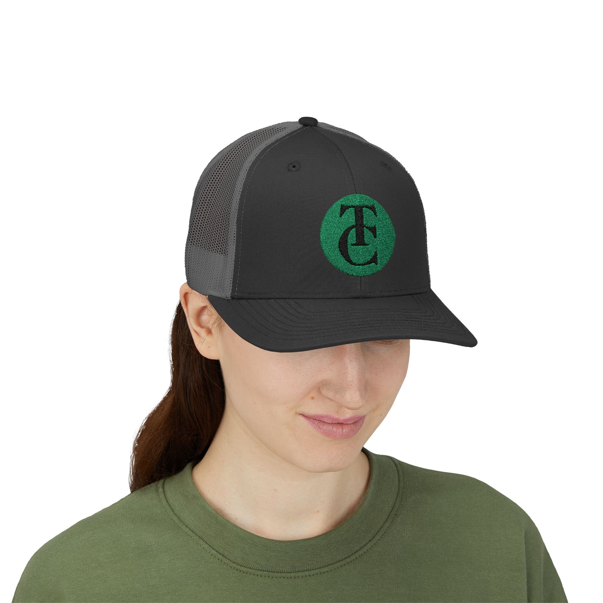 Sparkling Green Logo Snapback Trucker Cap - Ideal for Outdoor Adventures, Casual Outfits, and Unique Gifts, Stylish Baseball Hat, [...] - THE CATCH