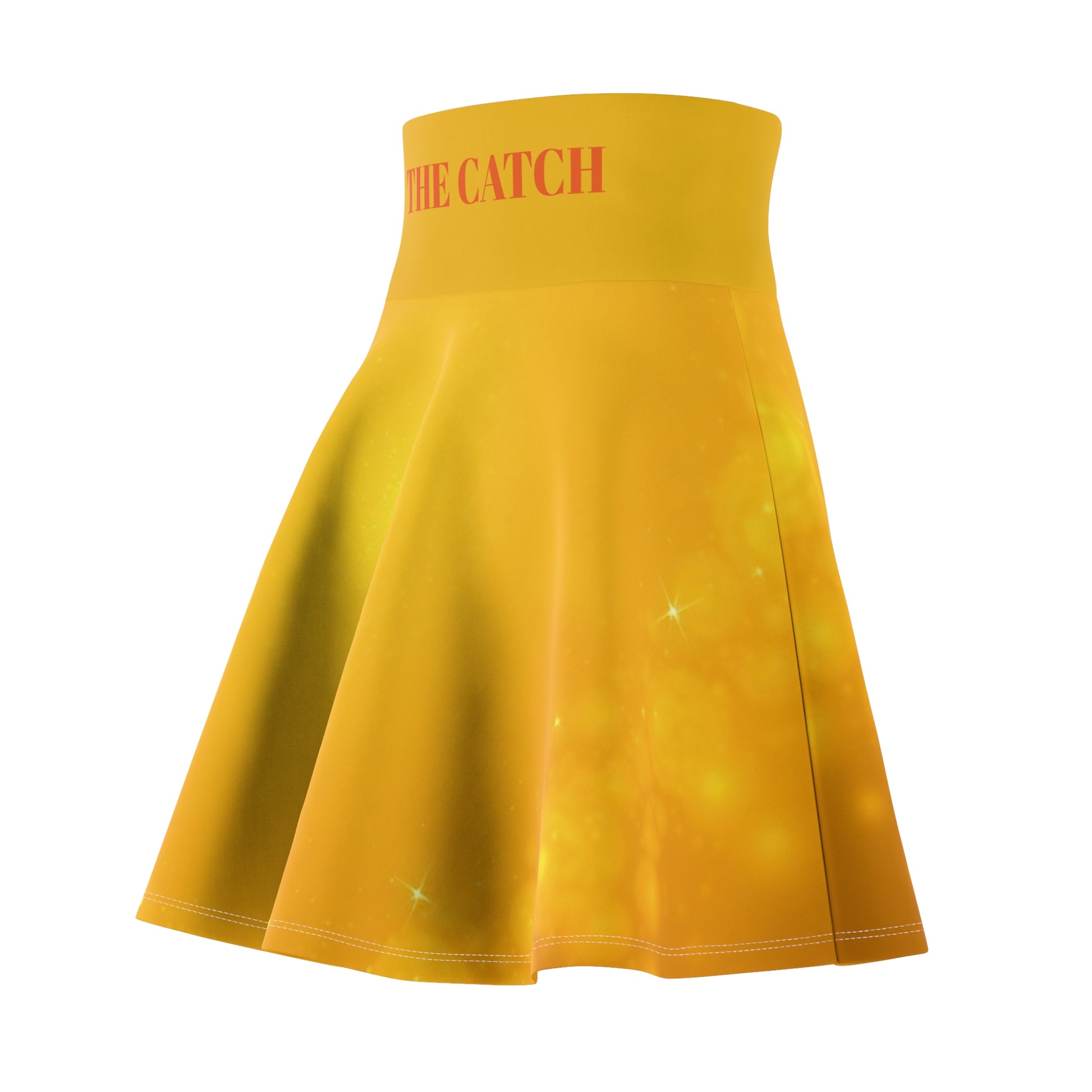 Sunshine Yellow Women's Skater Skirt - Cheerful, Versatile, Perfect for Summer, The Catch Skirt, Festival Fashion, Casual Chic - THE CATCH