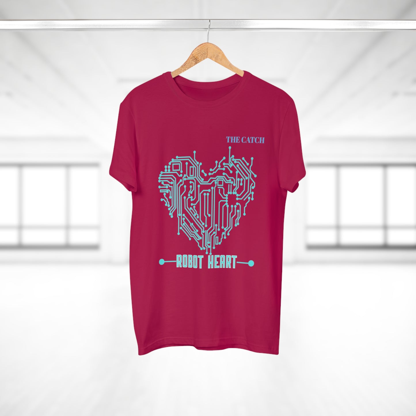 Robot Heart Graphic Tee for Tech Enthusiasts