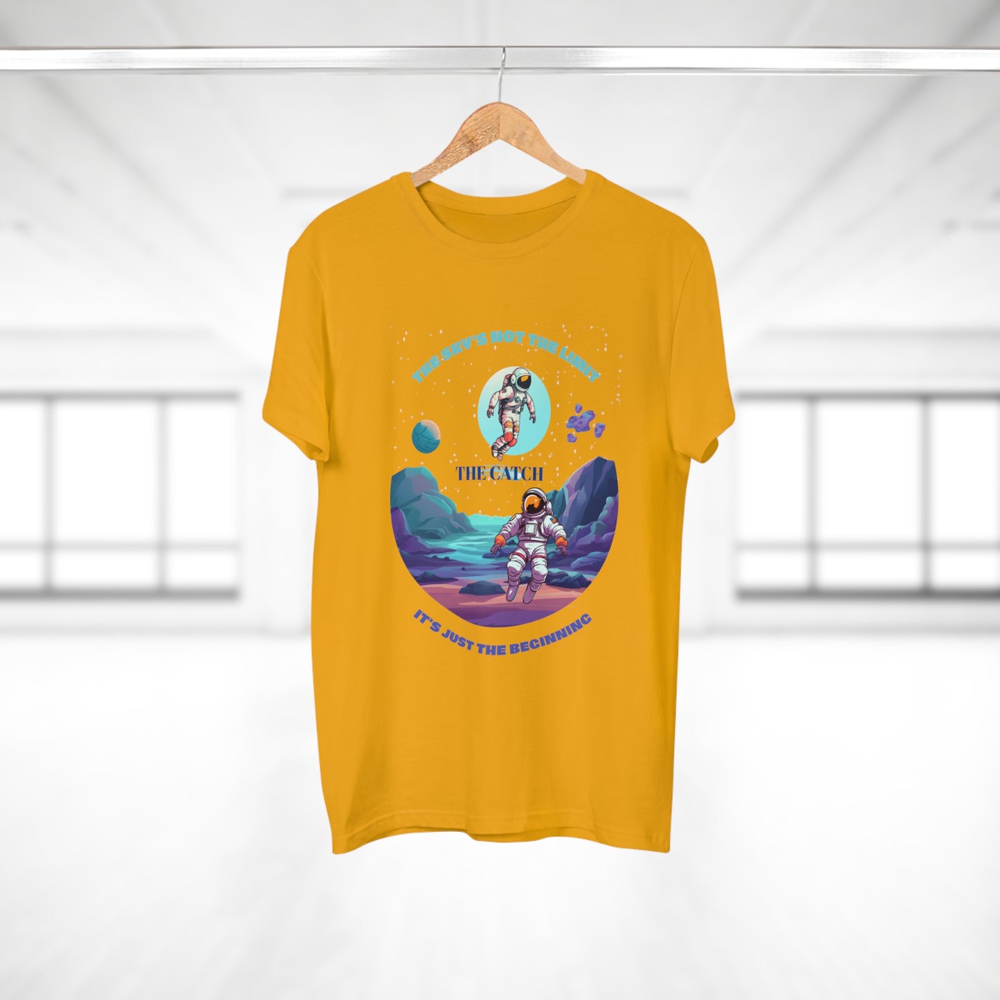 Astronaut Adventure Men's T-Shirt - 'The Sky's Not the Limit, It's Just the Beginning'