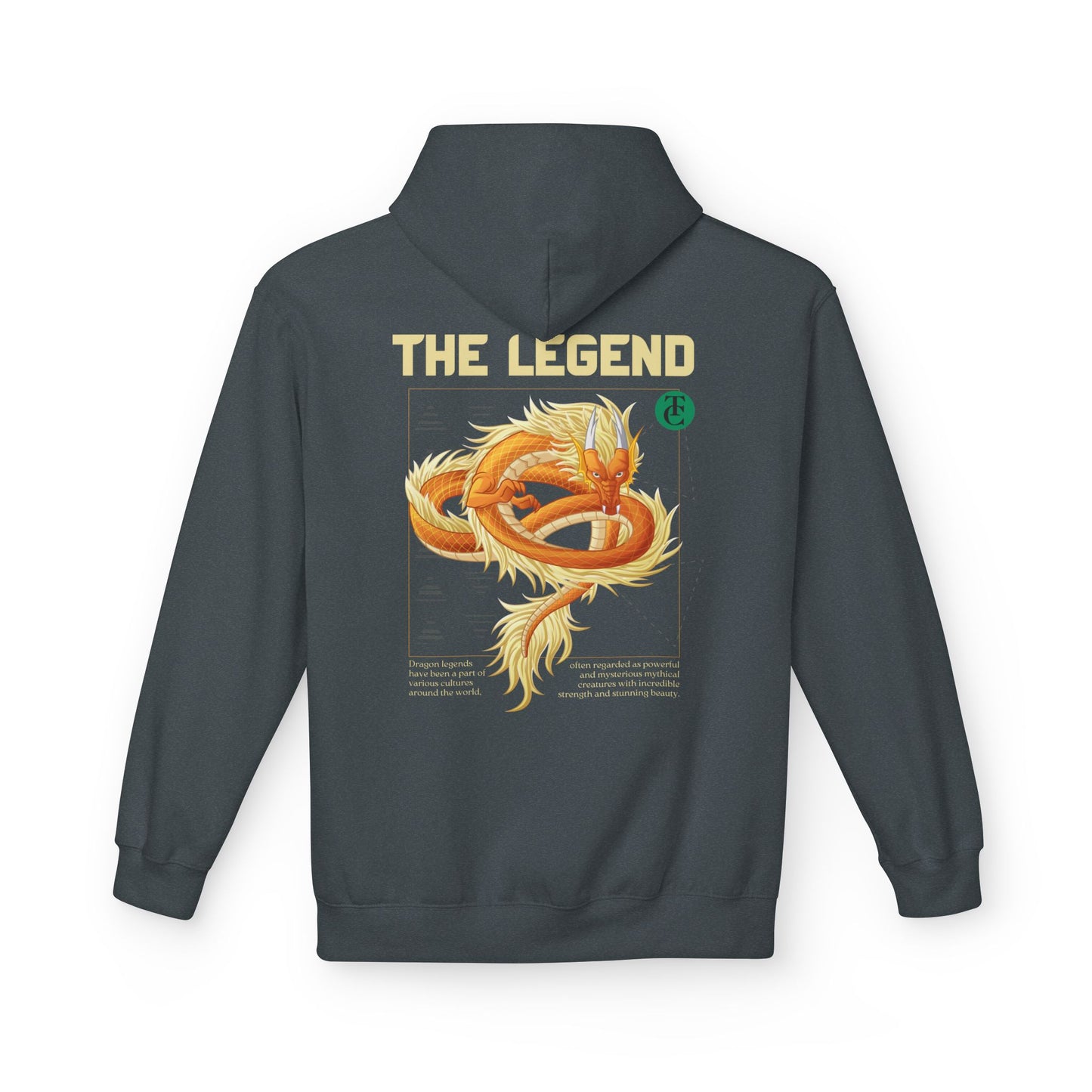 The Legend Dragon Hoodie - Midweight Softstyle Fleece - THE CATCH