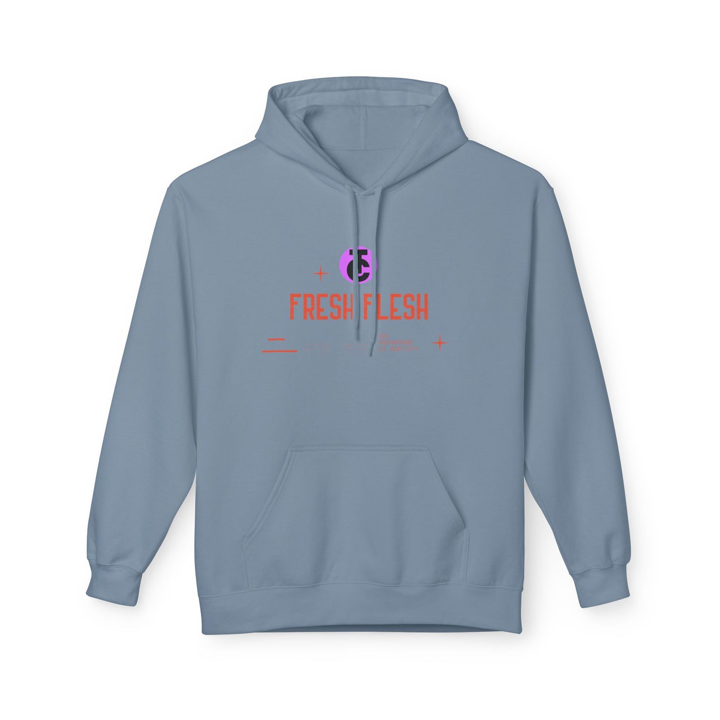 Fresh Flesh Graphic Hoodie for Trendsetters Midweight Fleece Sweatshirt - THE CATCH