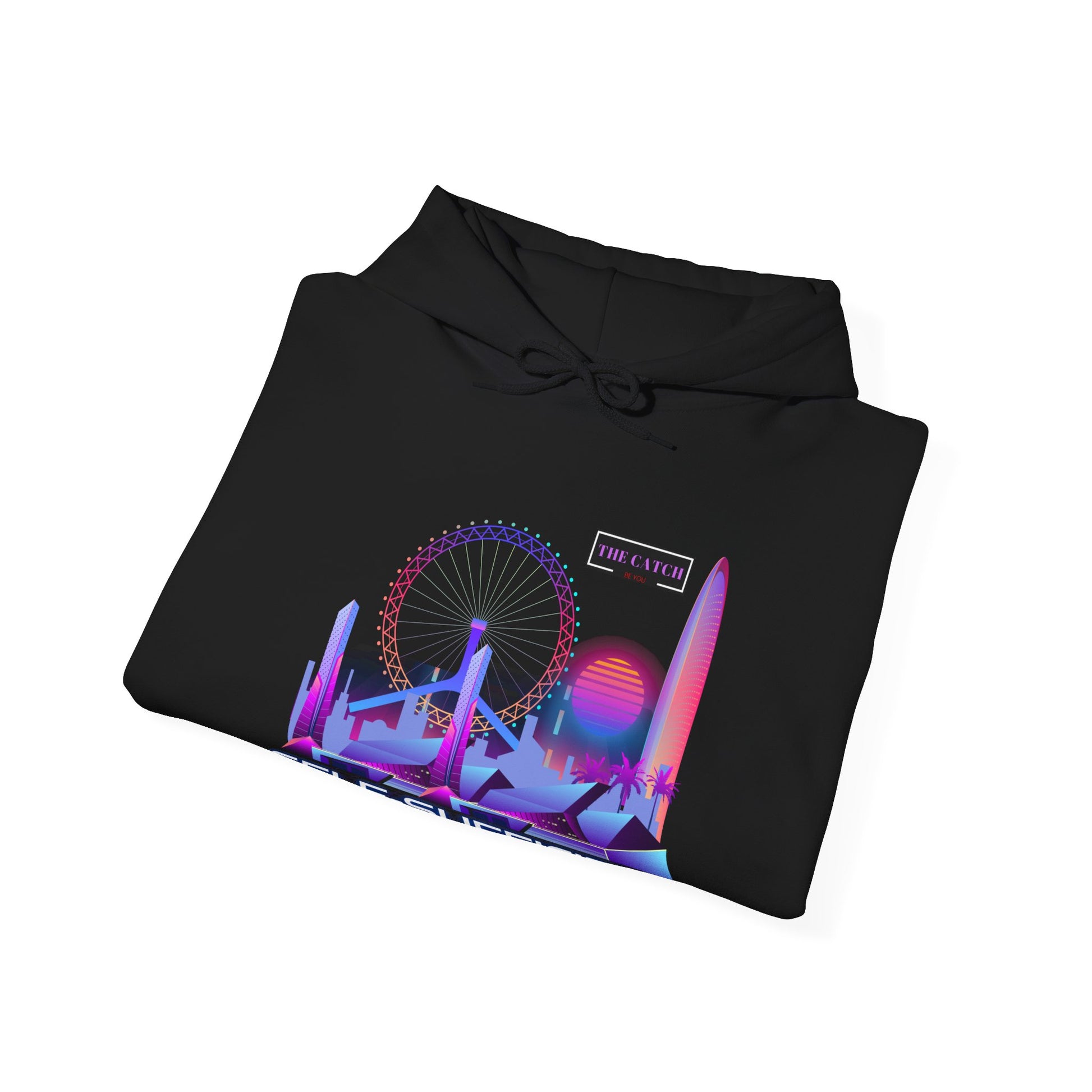 Retro Vibes Hooded Sweatshirt - Comfortable Streetwear, Perfect for Gifts, Relaxed Style, Fashion, Casual Wear - THE CATCH