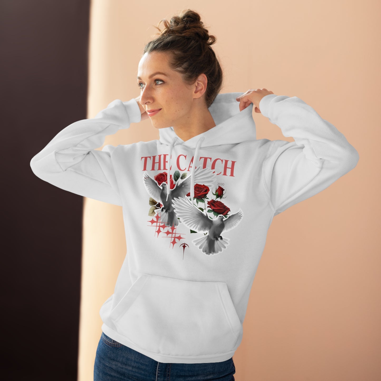 Stylish Pullover Hoodie with 'THE CATCH' Design - Perfect for Everyday Wear & Gift Ideas - THE CATCH
