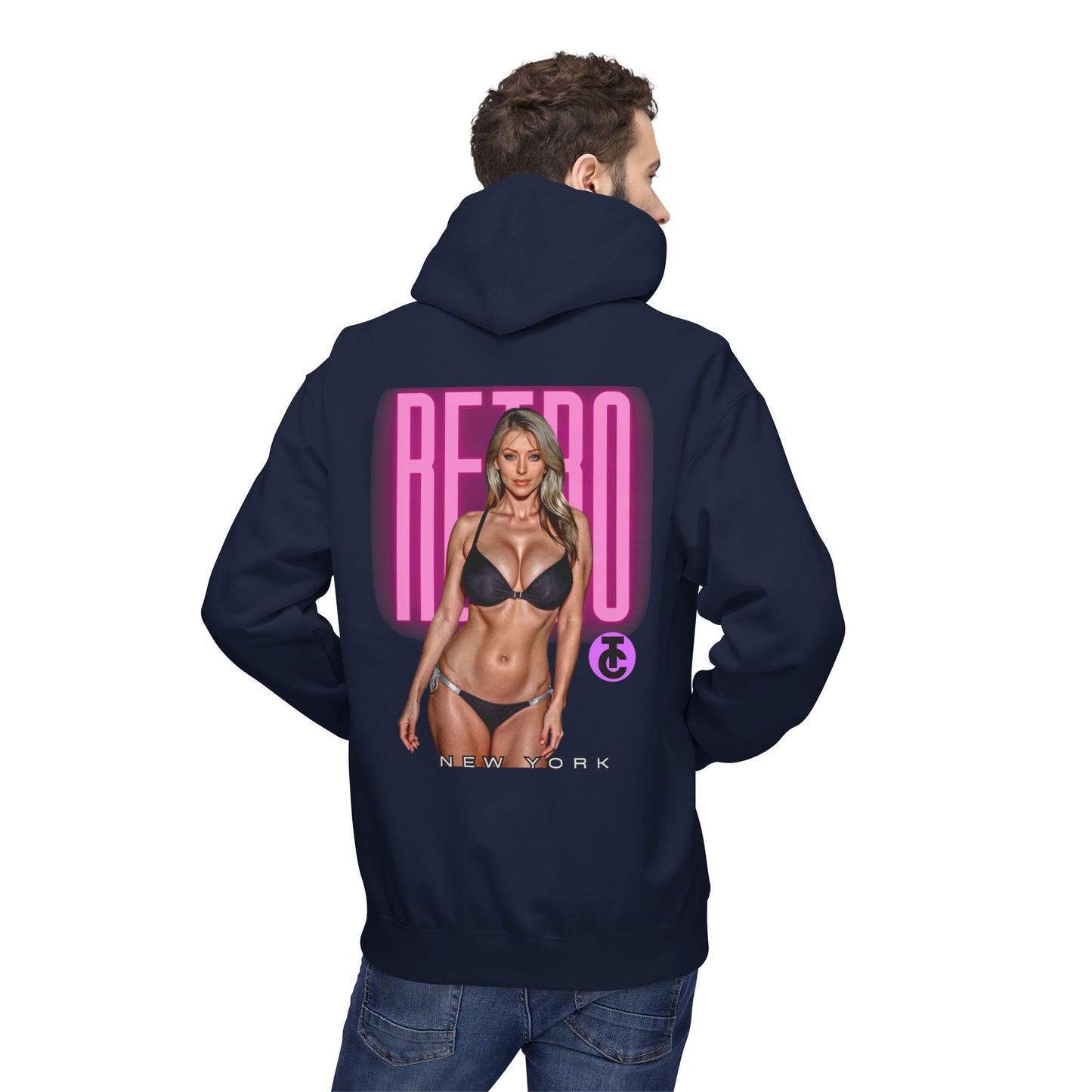 Retro New York Fleece Hoodie, 80s Style Sweatshirt, Vintage Hoodie, Casual Streetwear, Trending Fashion