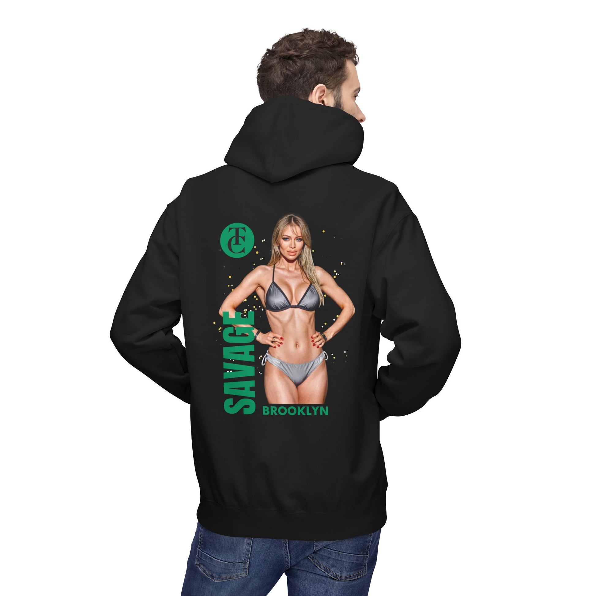 Savage Brooklyn Midweight Fleece Hoodie - Casual Streetwear Fashion - THE CATCH