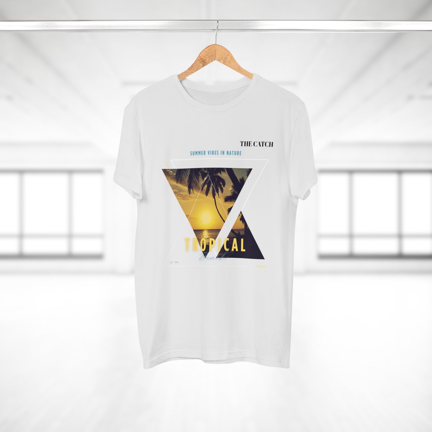 Tropical Vibes Men's T-Shirt - Summer Nature Graphic Tee - THE CATCH