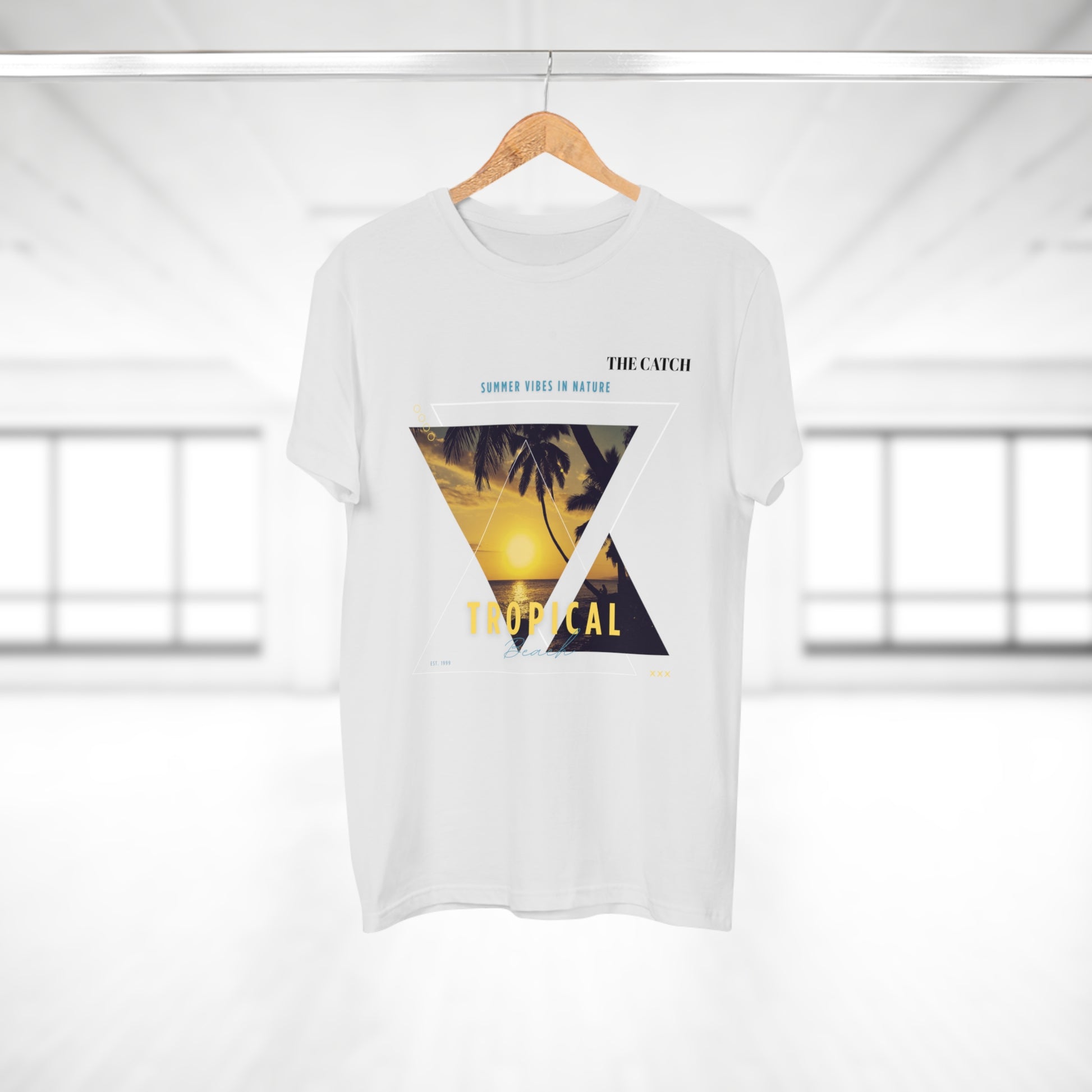 Tropical Vibes Men's T-Shirt - Summer Nature Graphic Tee - THE CATCH