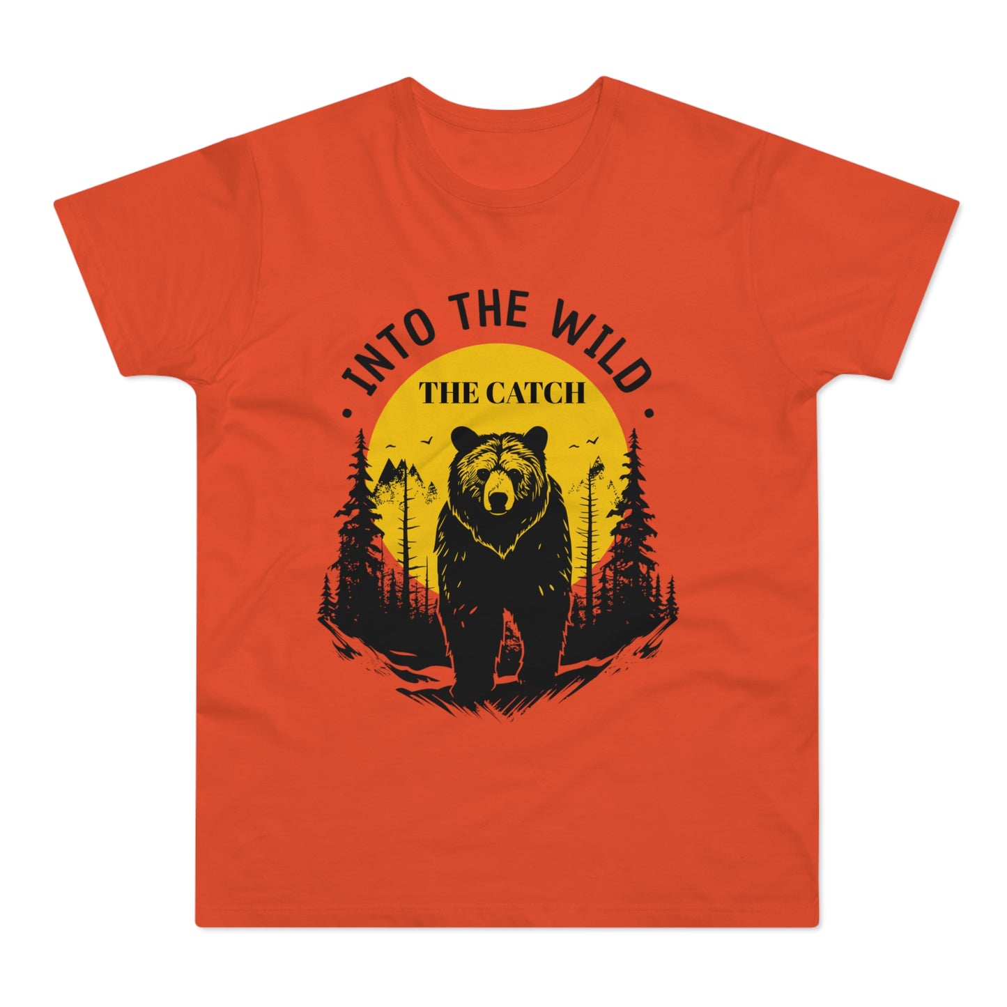 Men's Outdoor Adventure T-Shirt | Into the Wild Bear Design - THE CATCH