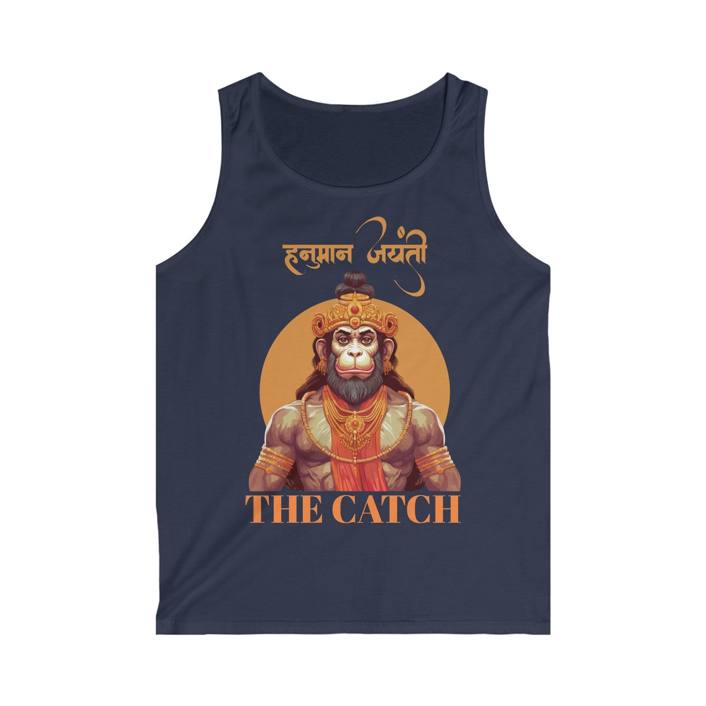 Men's Softstyle Tank Top - 'The Catch' Hanuman Graphic Tee