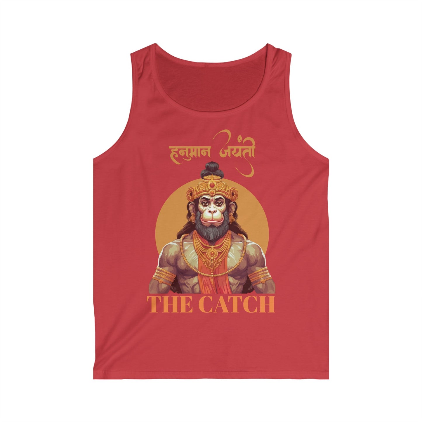 Men's Softstyle Tank Top - 'The Catch' Hanuman Graphic Tee