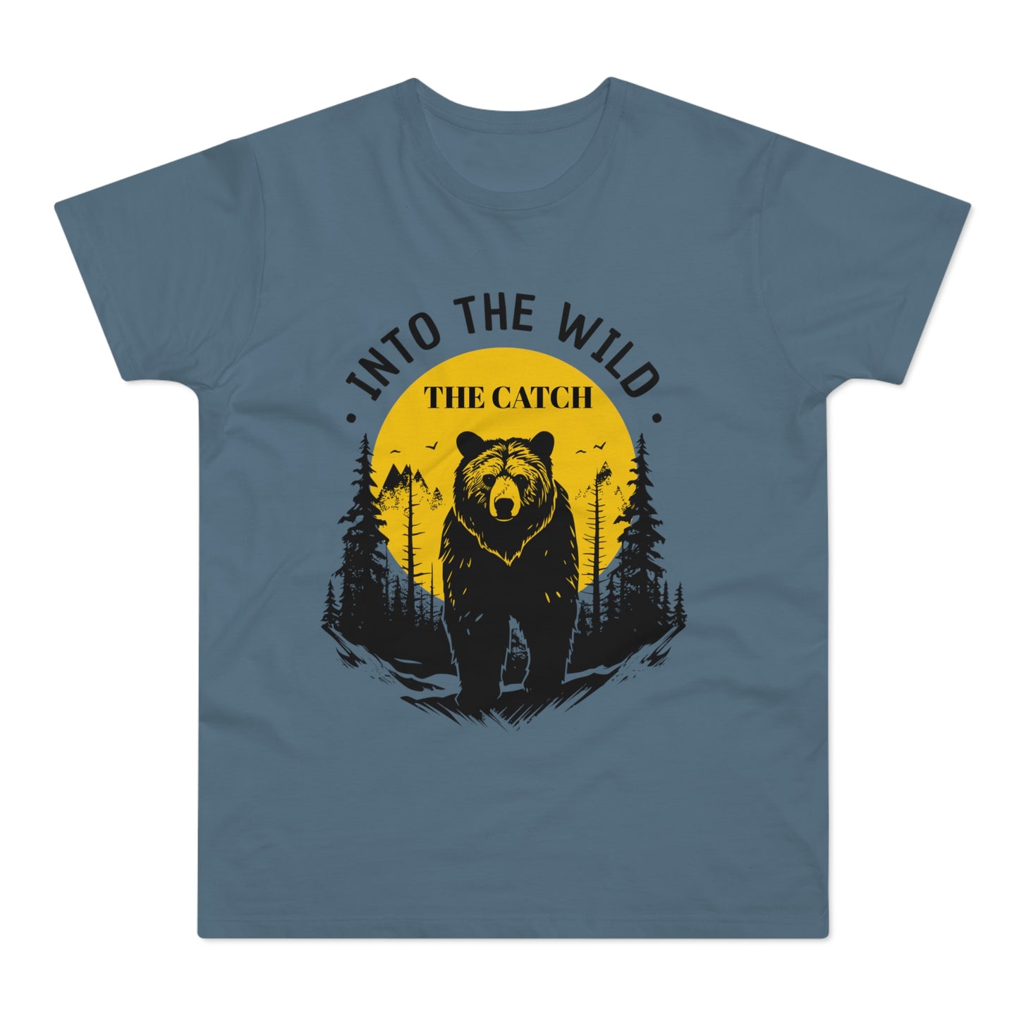 Men's Outdoor Adventure T-Shirt | Into the Wild Bear Design - THE CATCH