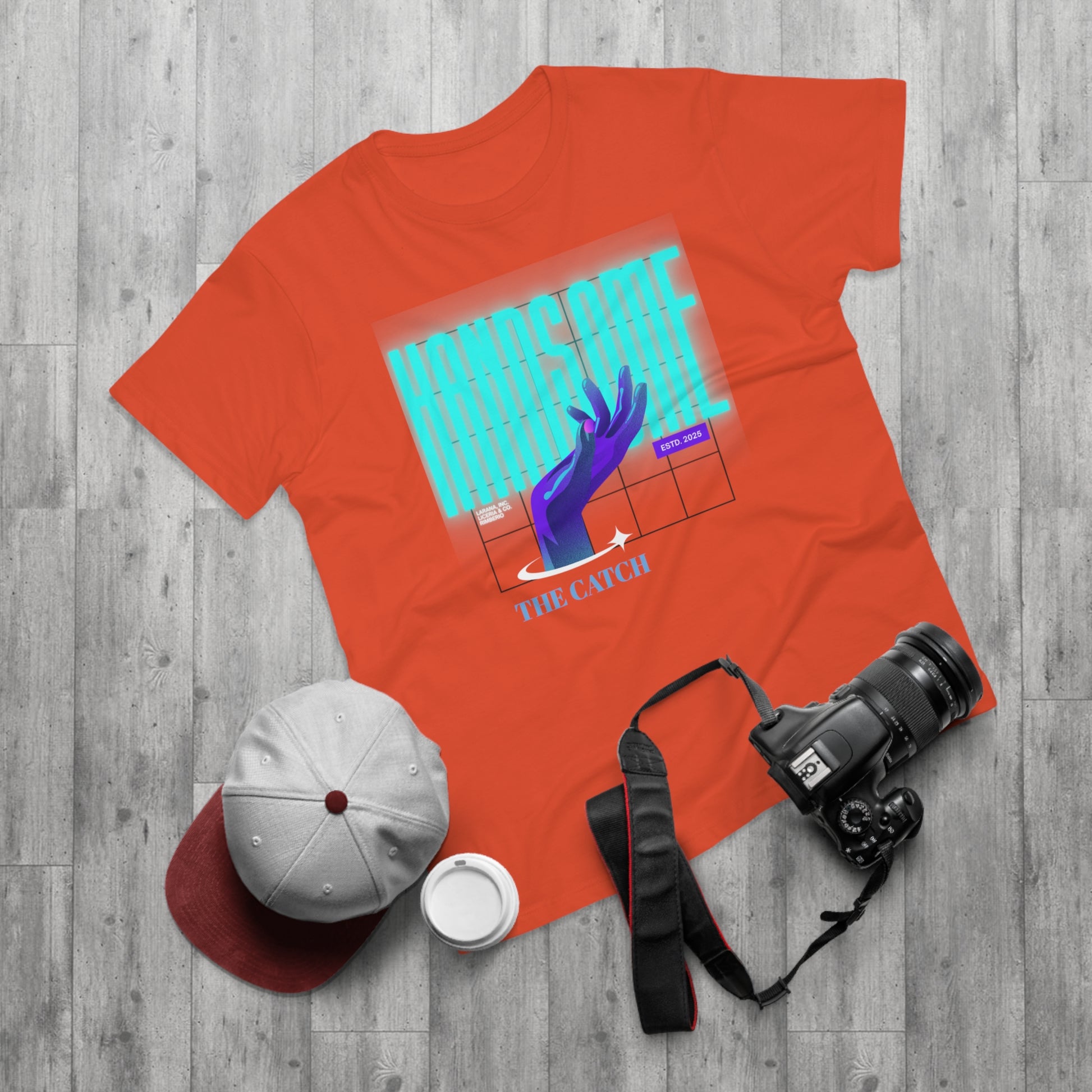 Stylish Graphic Tee for Men - 'Handsome' Design - THE CATCH