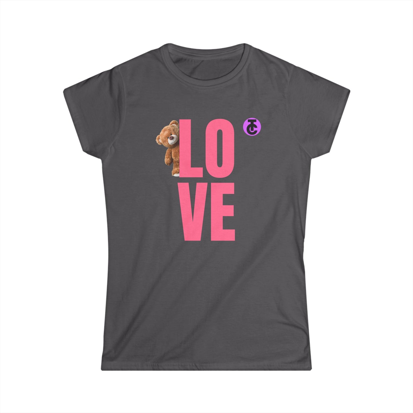 Women's Love Bear Tee - Cute Gift for Her, Casual Style, Birthday Shirt, Friendship Day, Cozy Wardrobe Essential - THE CATCH