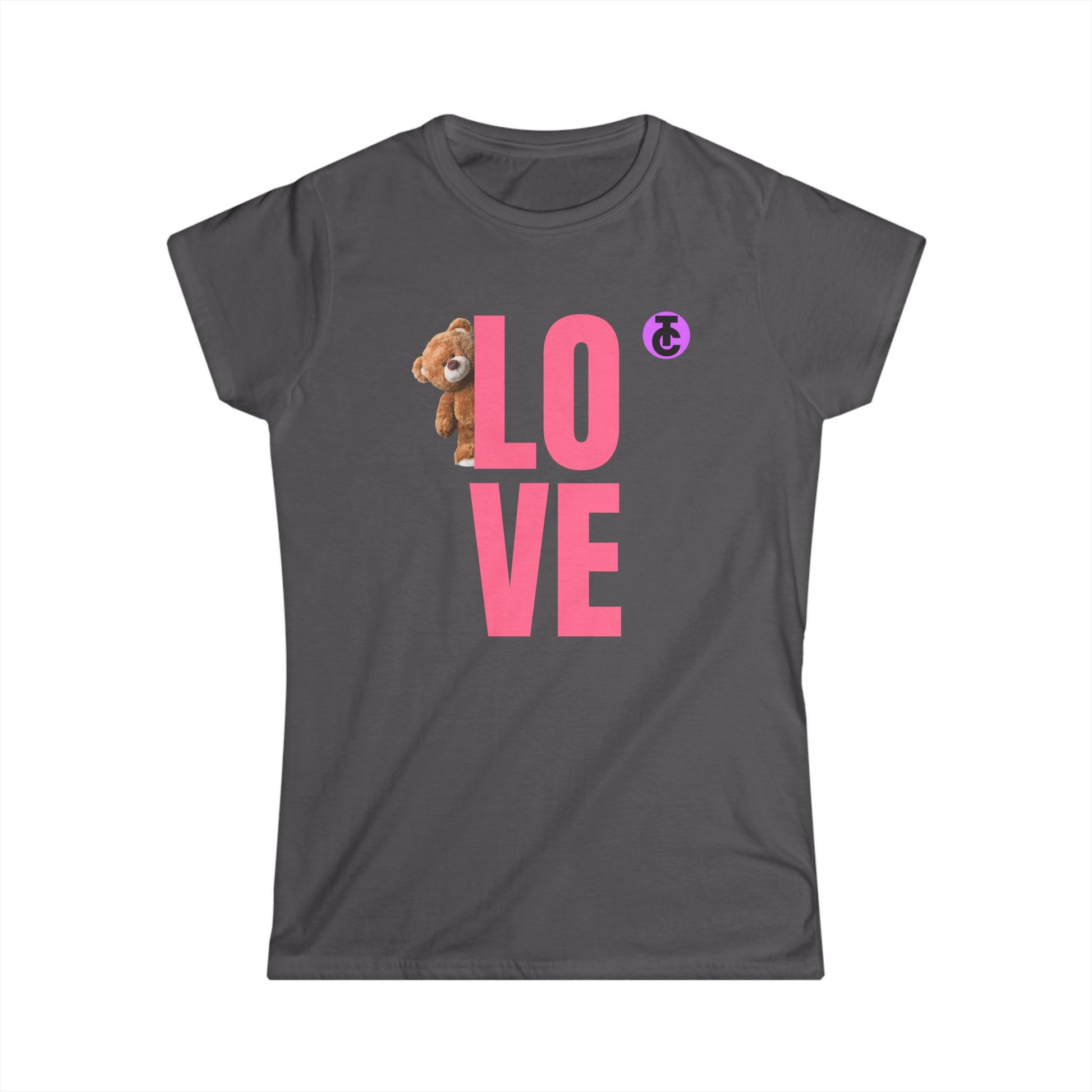 Women's Love Bear Tee - Cute Gift for Her, Casual Style, Birthday Shirt, Friendship Day, Cozy Wardrobe Essential - THE CATCH