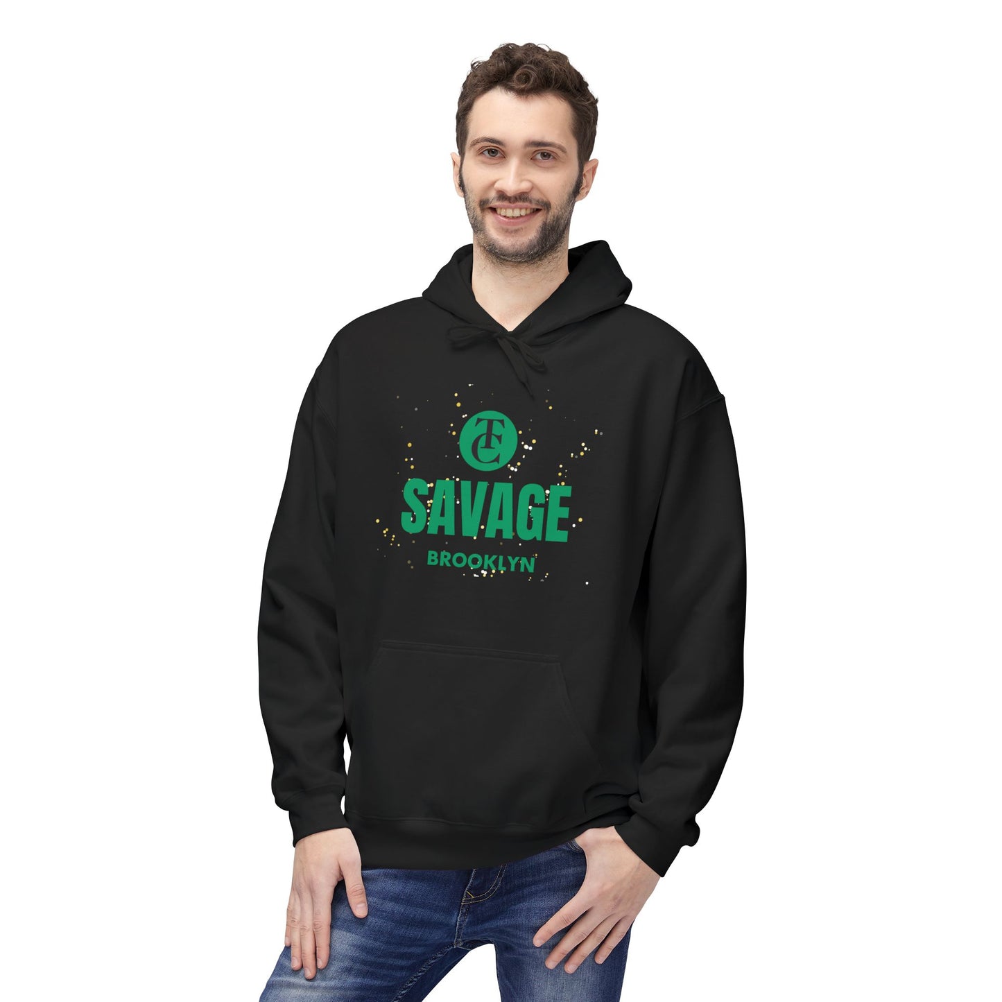 Savage Brooklyn Midweight Fleece Hoodie - Casual Streetwear Fashion - THE CATCH