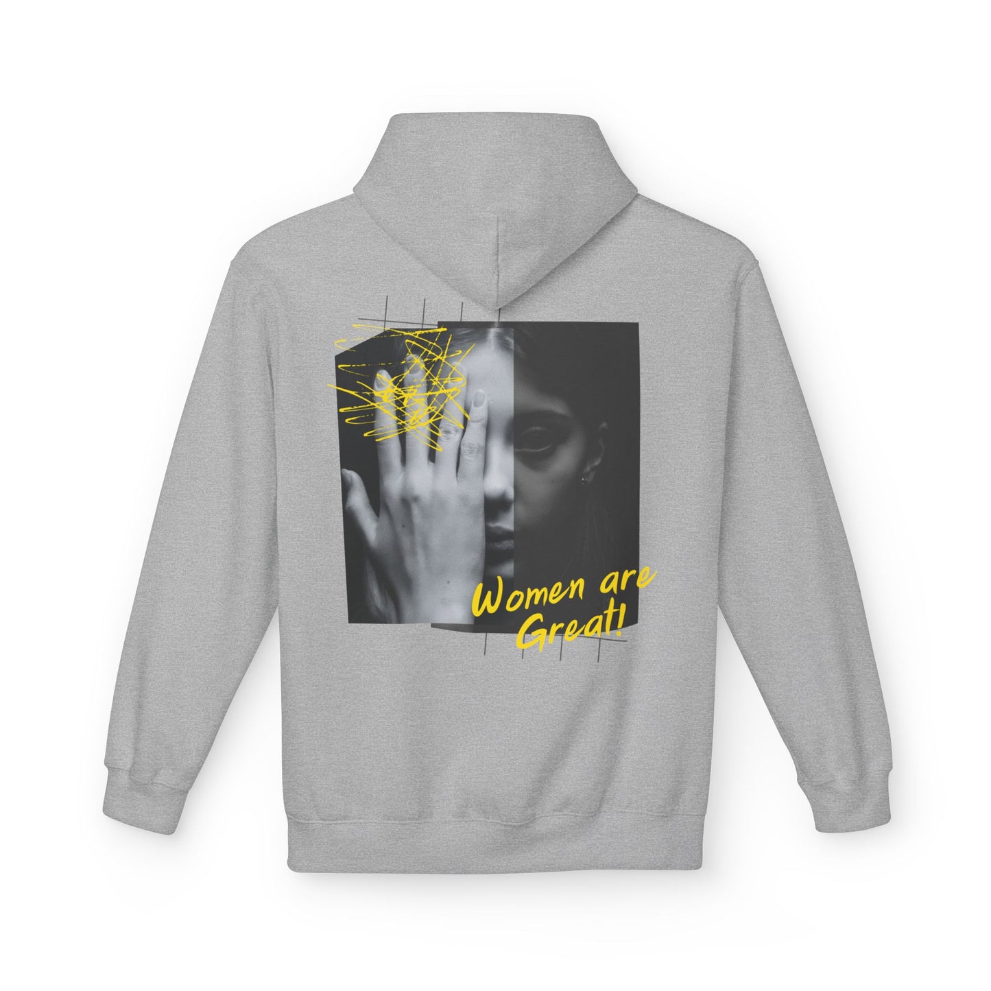 Empowering Women's Fleece Hoodie - "Strong Women Don't Wilt, They Bloom"