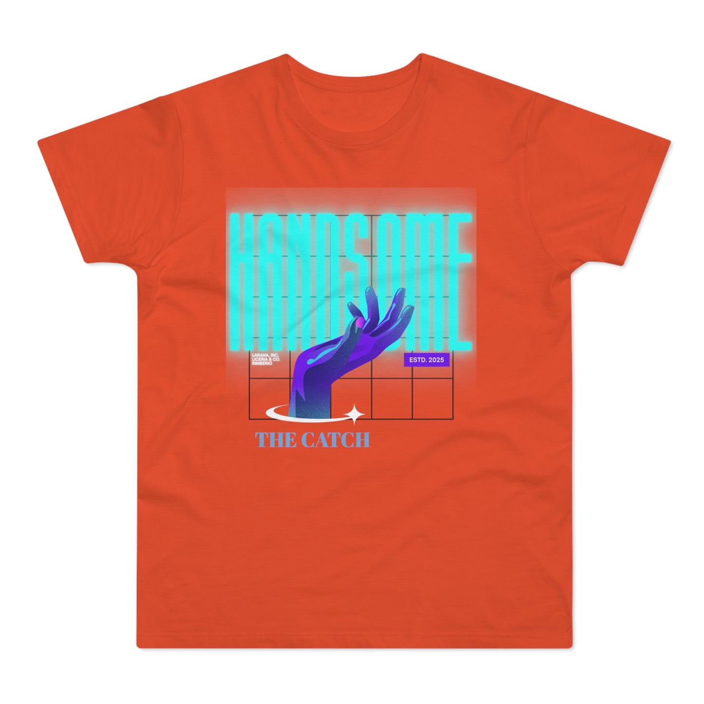 Stylish Graphic Tee for Men - 'Handsome' Design - THE CATCH