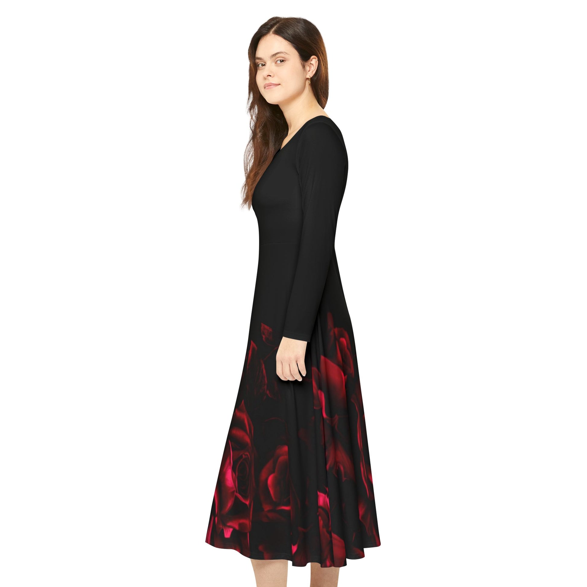 Women's Long Sleeve Dance Dress (AOP) - THE CATCH
