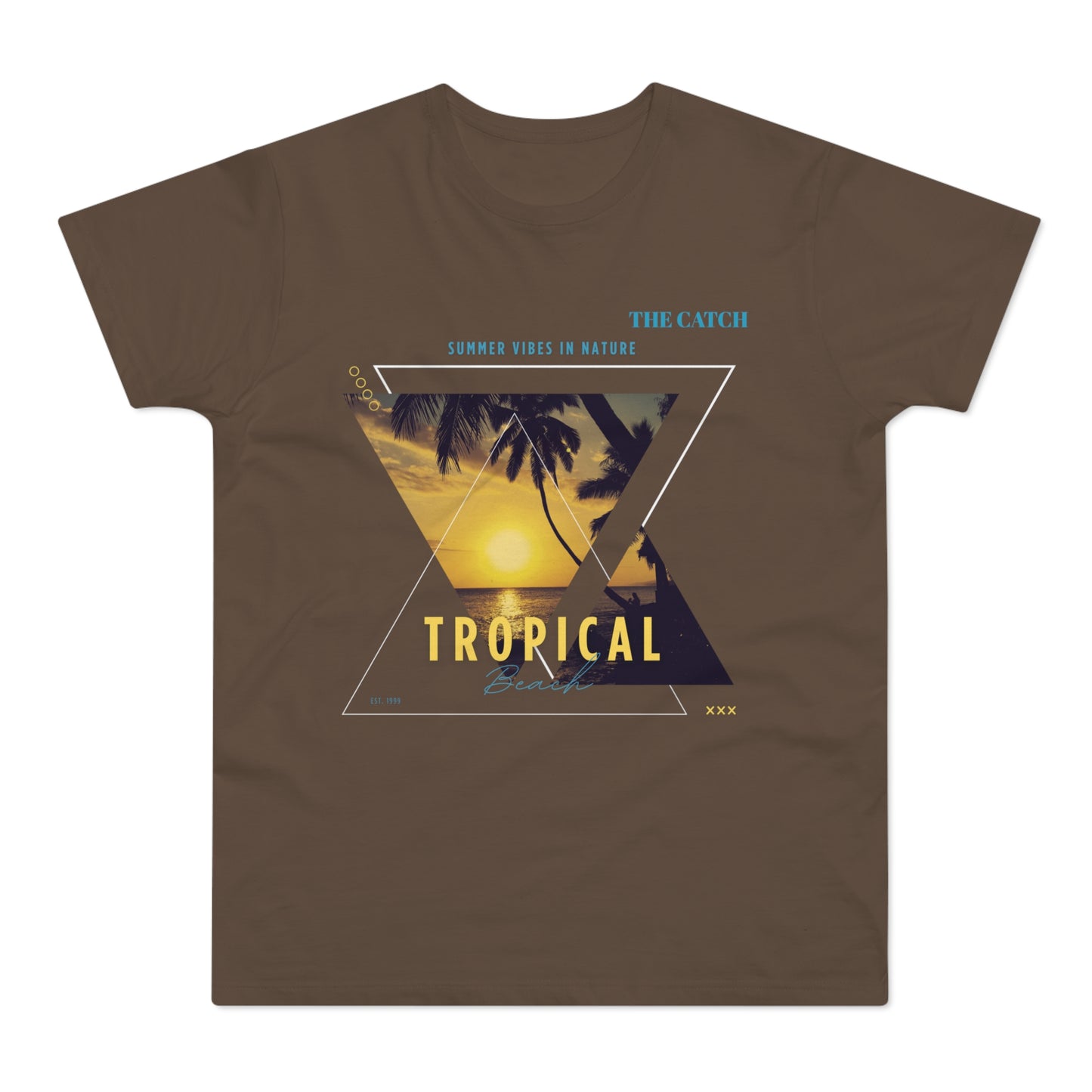Tropical Vibes Men's T-Shirt - Summer Nature Graphic Tee - THE CATCH