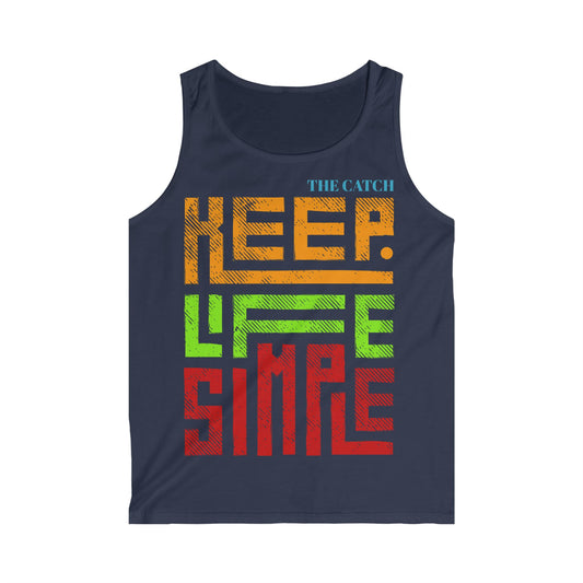 Men's Keep Life Simple Tank Top - Vibrant Casual Wear for Relaxed Days