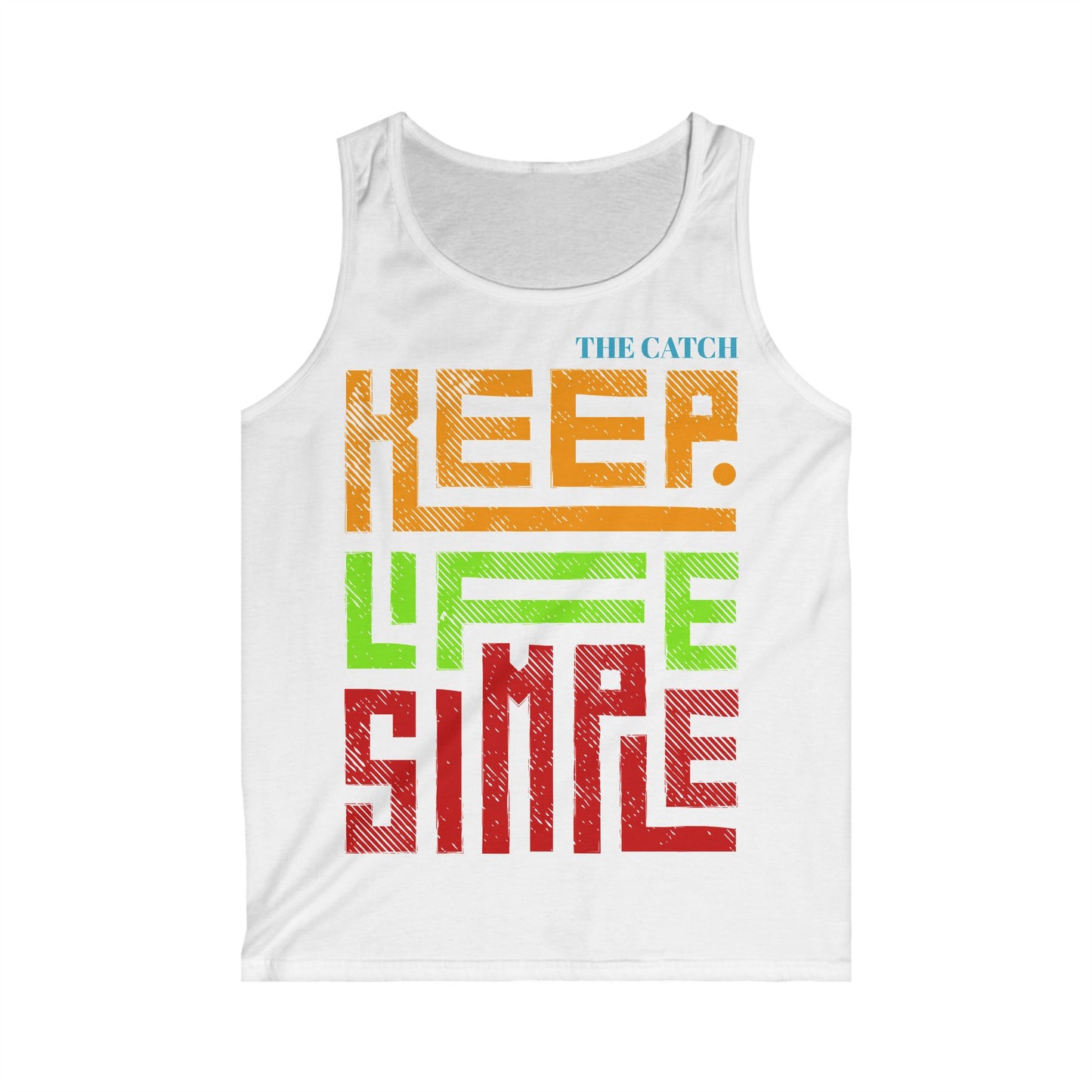 Men's Keep Life Simple Tank Top - Vibrant Casual Wear for Relaxed Days