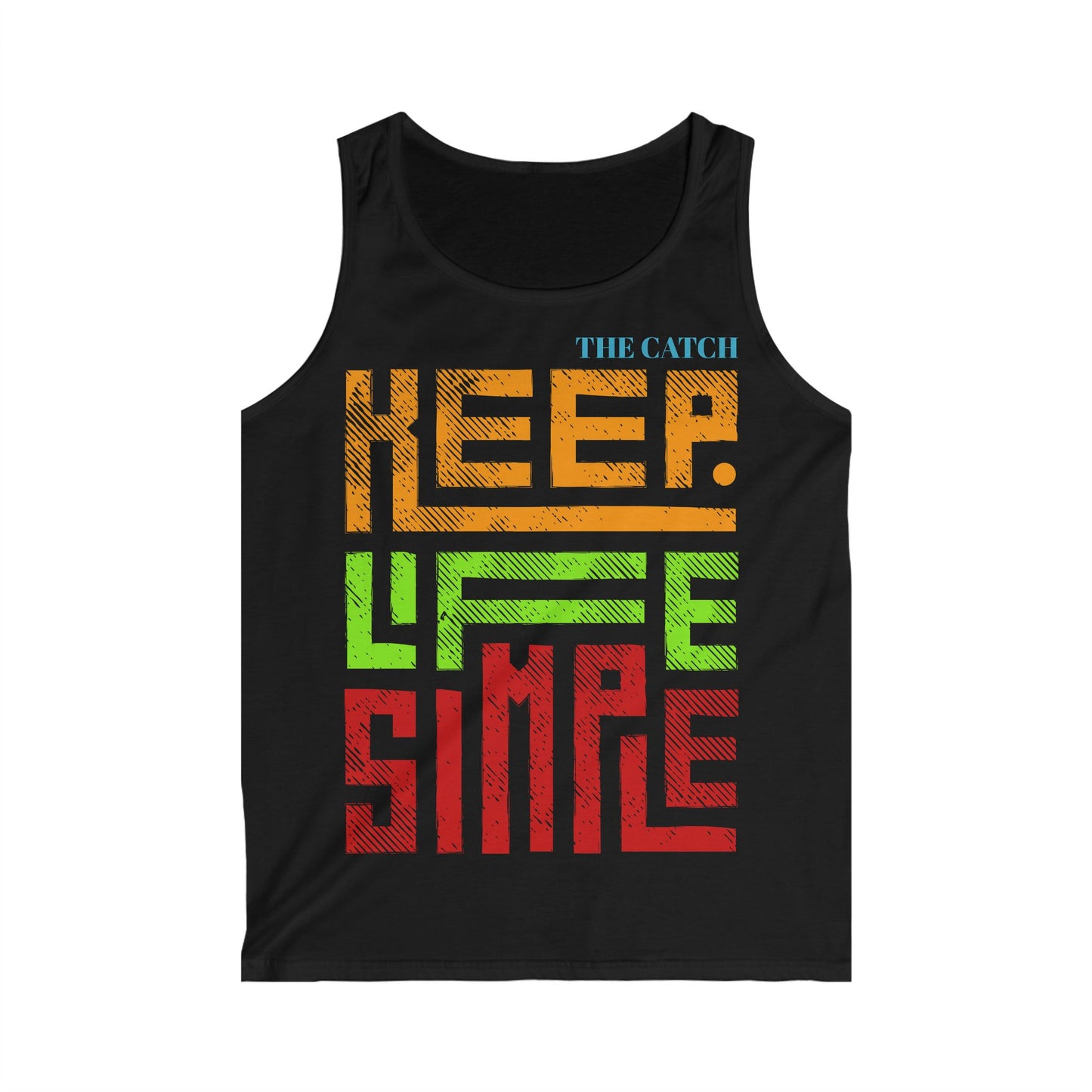 Men's Keep Life Simple Tank Top - Vibrant Casual Wear for Relaxed Days