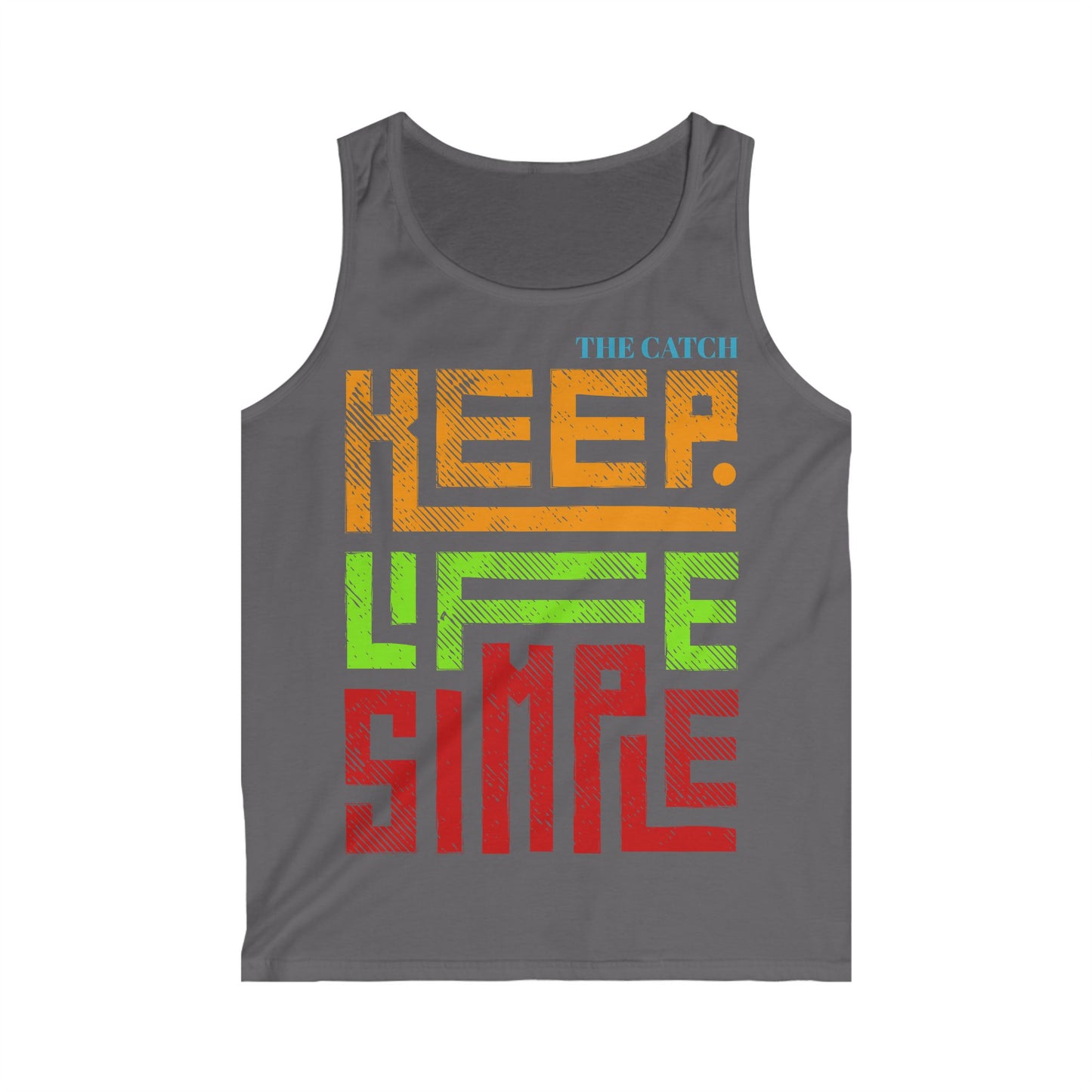 Men's Keep Life Simple Tank Top - Vibrant Casual Wear for Relaxed Days