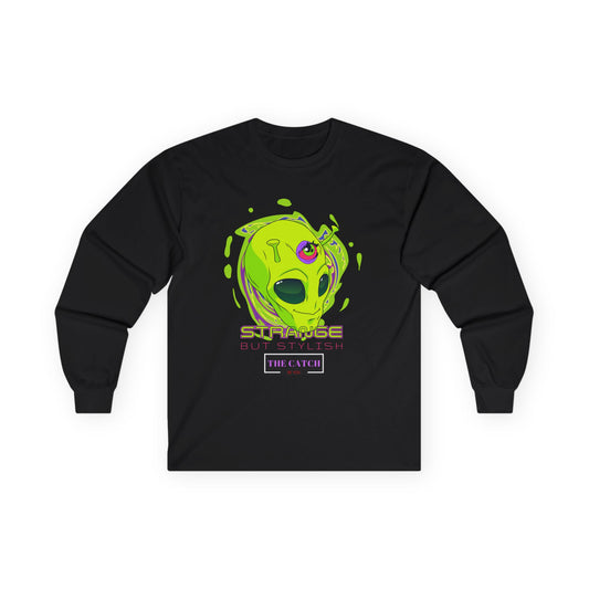 Strange but Stylish Long Sleeve Tee - Fun Cotton Tee for Casual Wear - THE CATCH