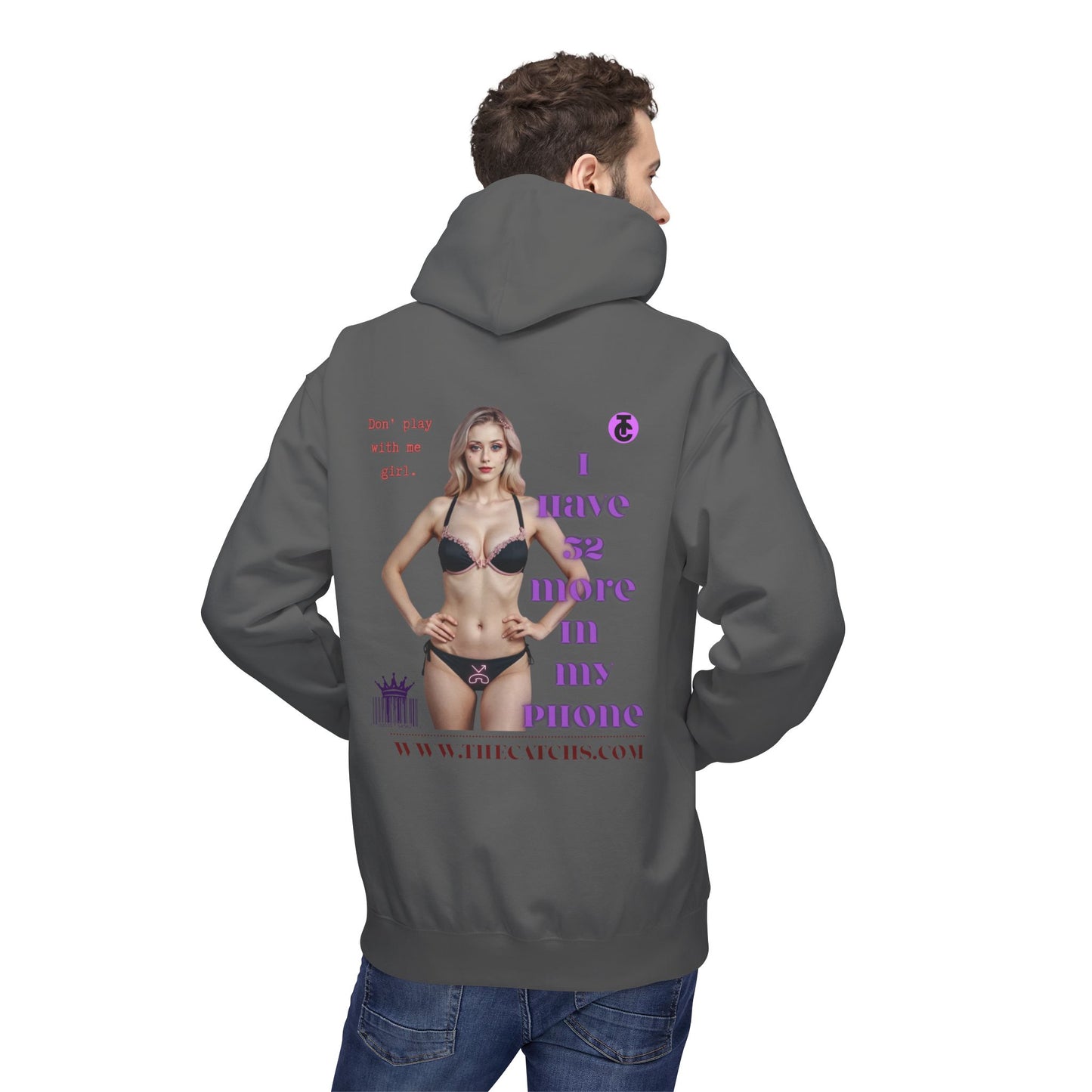 Trendy  Fleece Hoodie for Everyday Style | Casual Wear, Gift for Her, Graphic Hooded Sweatshirt, Unique Fashion Statement