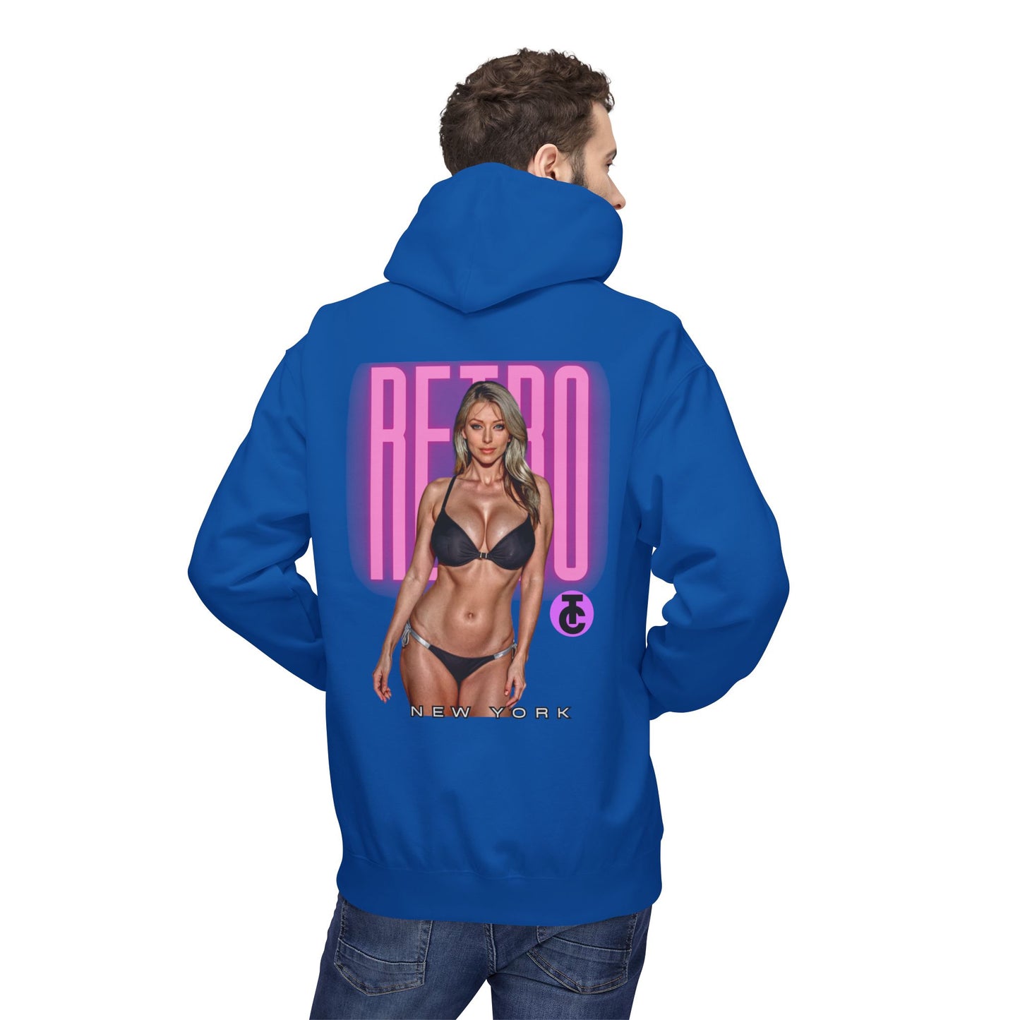 Retro New York Fleece Hoodie, 80s Style Sweatshirt, Vintage Hoodie, Casual Streetwear, Trending Fashion