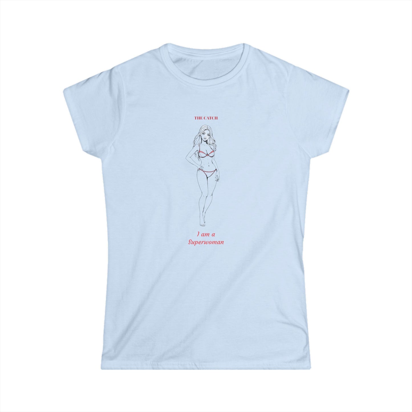 Superwoman Women's Softstyle Tee - Empowering Graphic Tee for Confident Women - THE CATCH