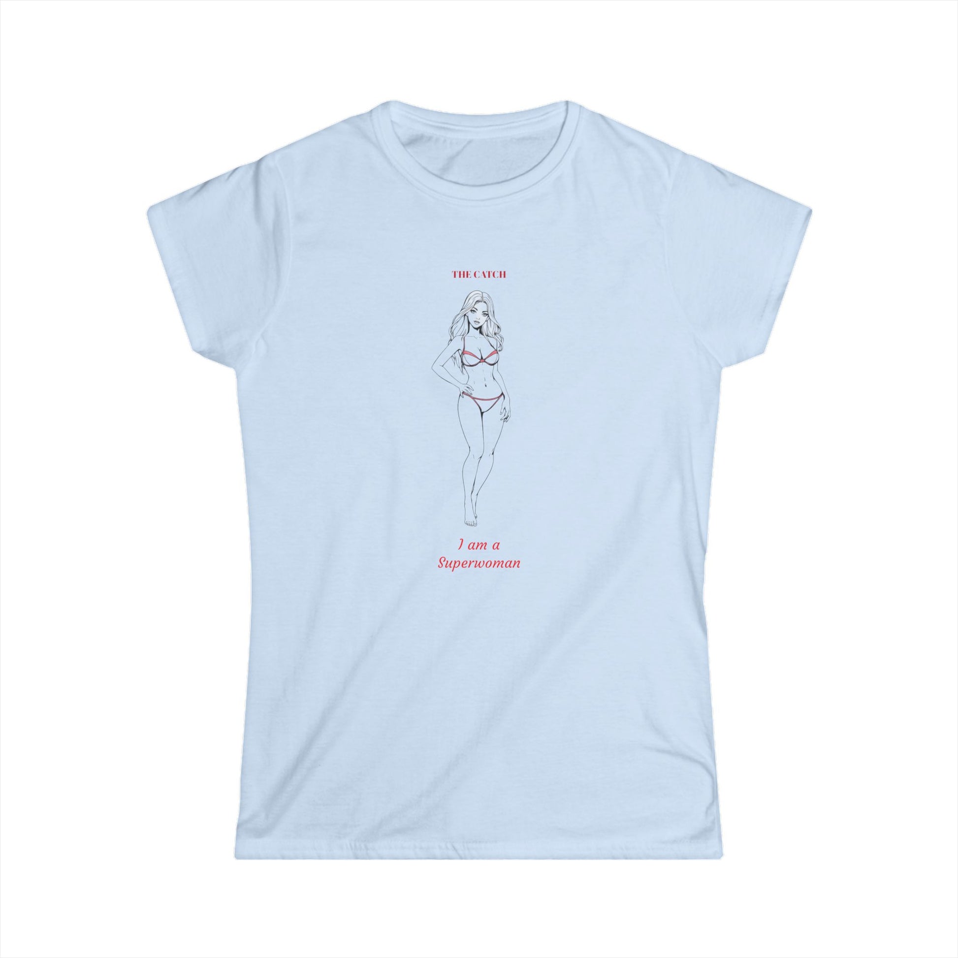 Superwoman Women's Softstyle Tee - Empowering Graphic Tee for Confident Women - THE CATCH