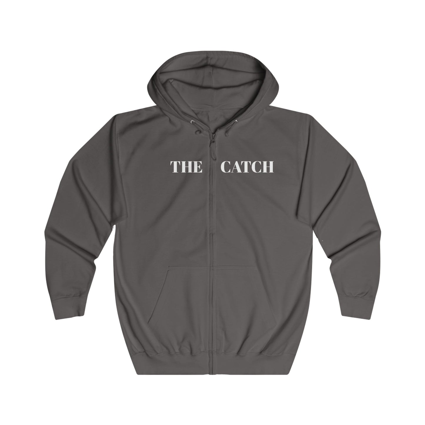 Artistic Full Zip Hoodie - 'The Catch' with Vintage Portrait