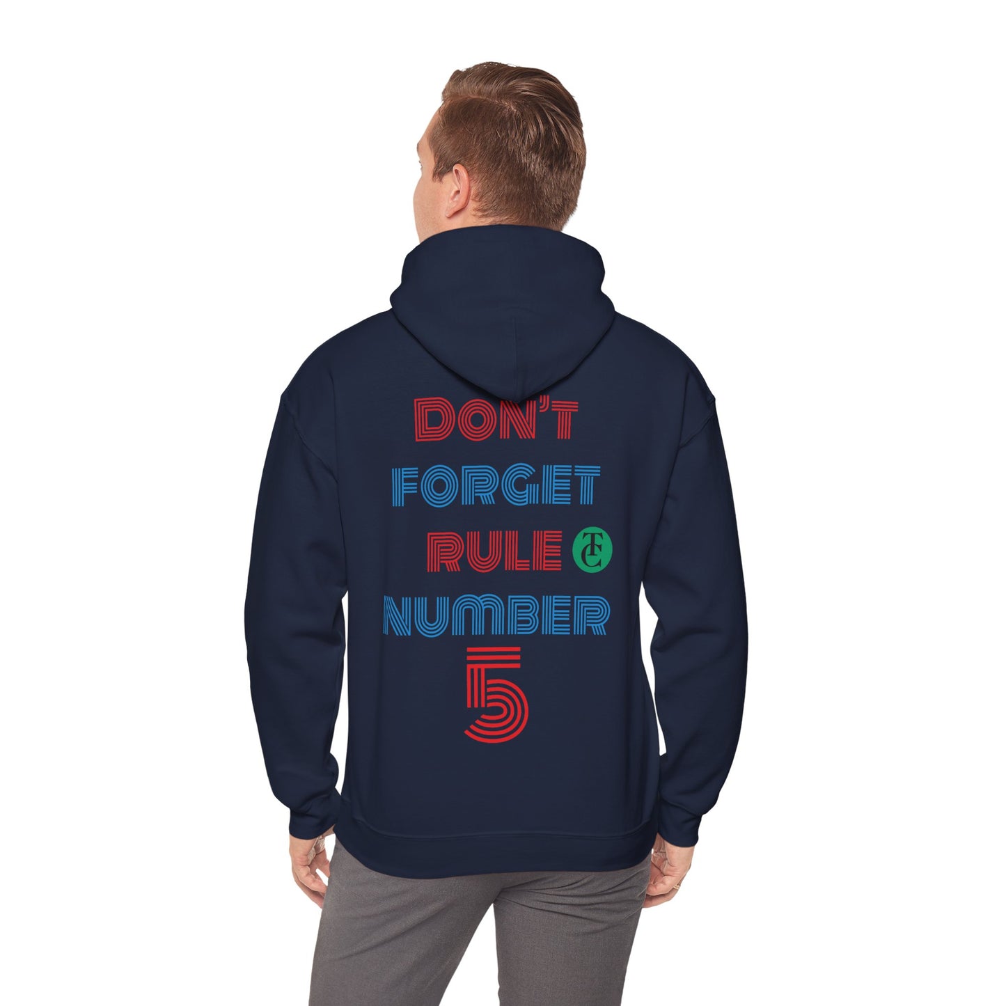 Stylish Reminder Hoodie - Perfect Gift for Friends, Casual Wear, Rule Number 5, Cozy Sweatshirt, Laid-back Fashion