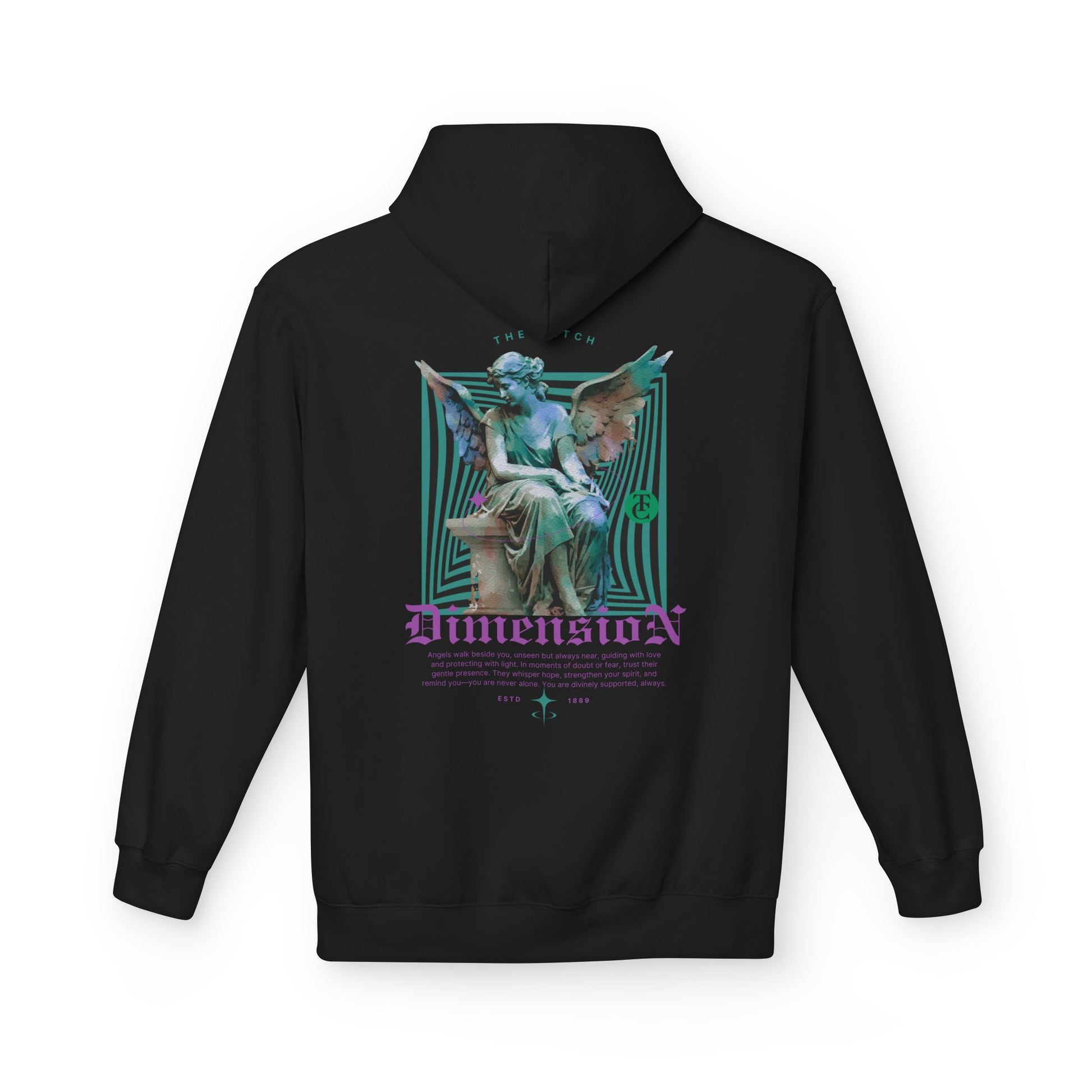 Cosmic Dimension Hoodie | Softstyle Fleece Wear, Unique Graphic Pullover, Gift for Astronomers, Casual Streetwear - THE CATCH