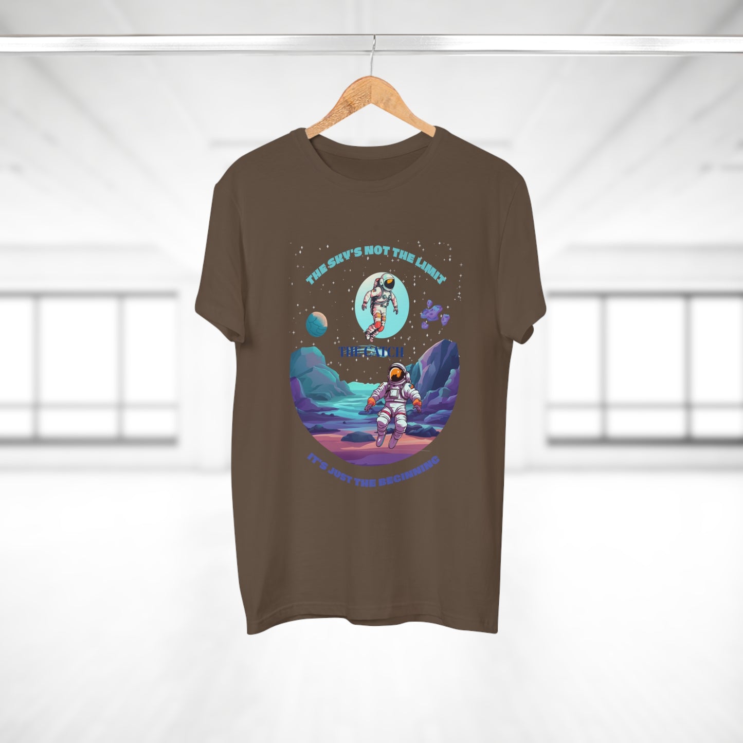 Astronaut Adventure Men's T-Shirt - 'The Sky's Not the Limit, It's Just the Beginning'