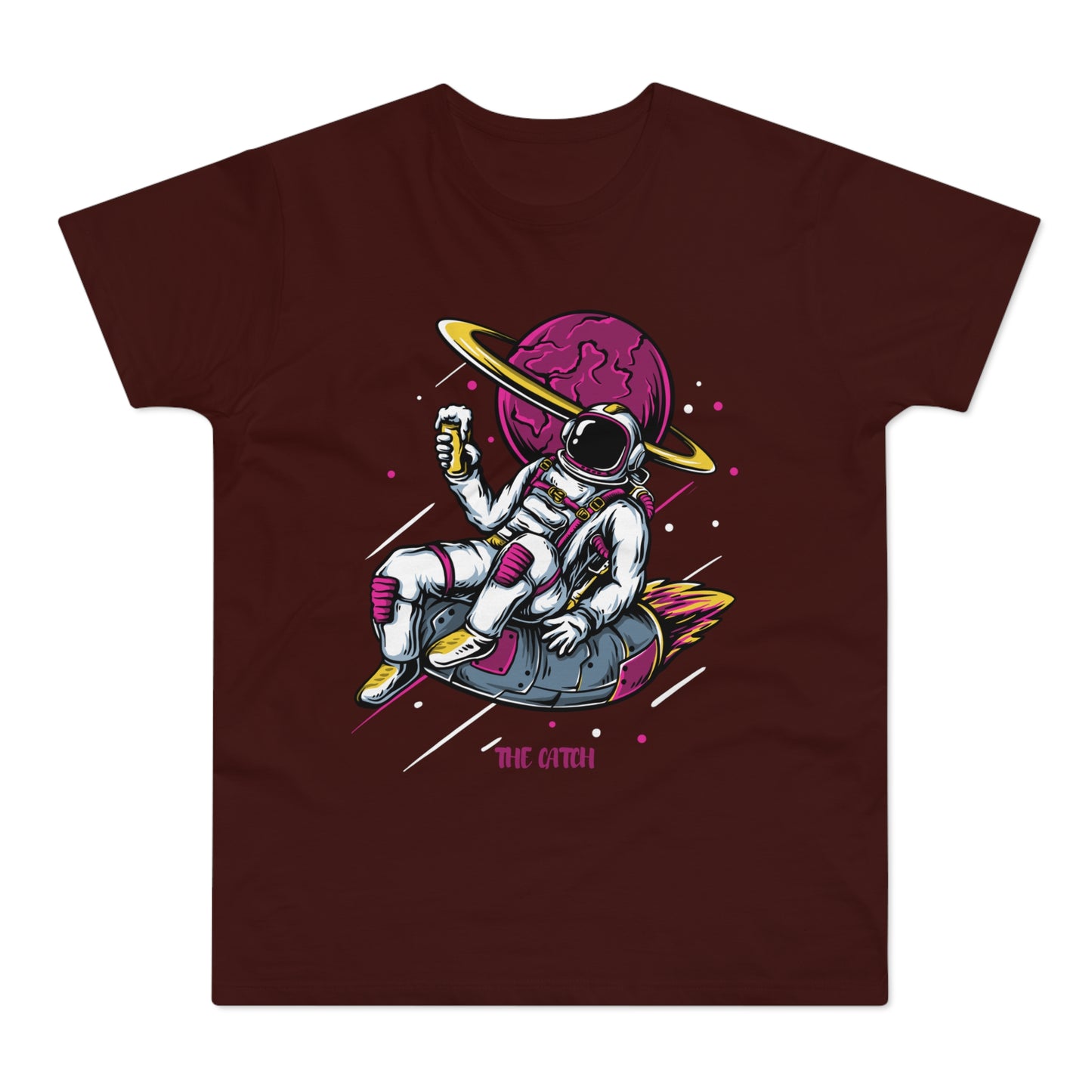Cosmic Adventure Men's T-Shirt - Retro Astronaut Design