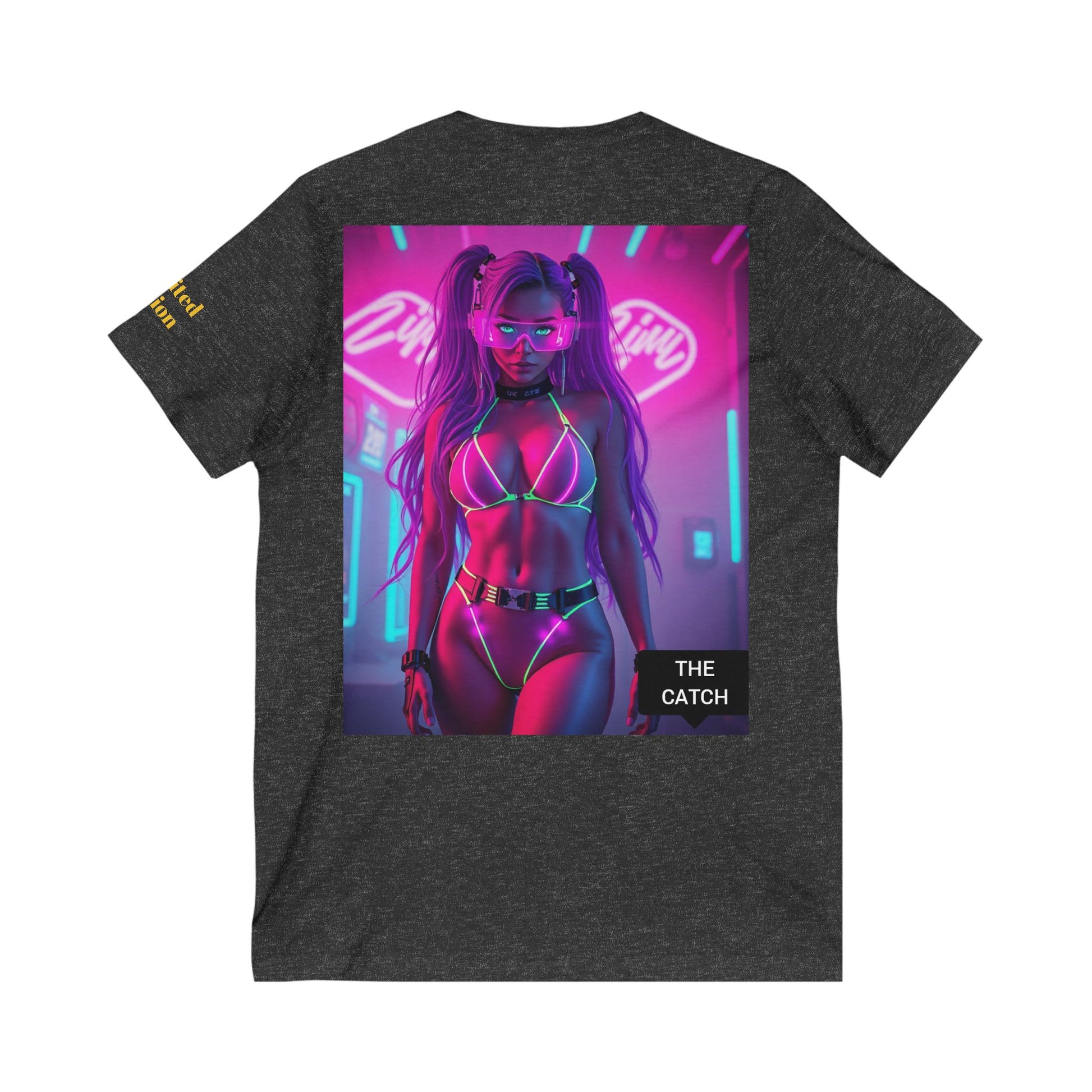 Unisex Jersey Short Sleeve V-Neck Tee - THE CATCH