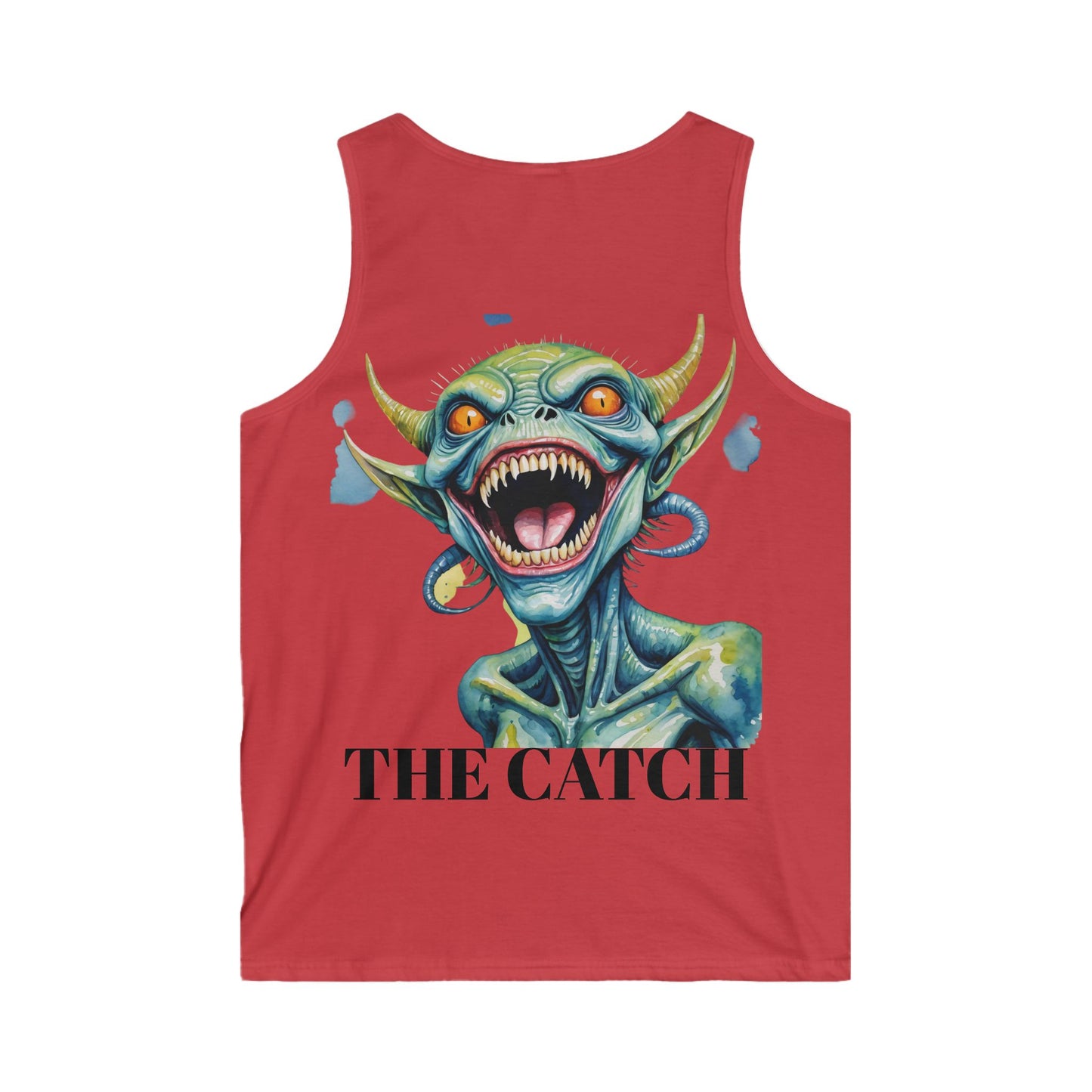Men's Softstyle Tank Top - "The Catch" Graphic Tee for Summer Adventures