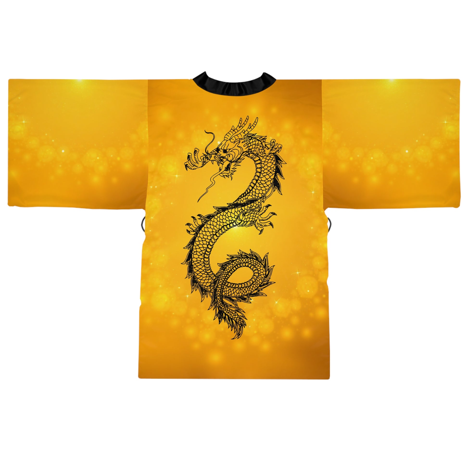 Radiant Dragon Long Sleeve Kimono Robe, Bright Lounge Wear, Festive Gift for Celebrations, Cozy Relaxation Wear, Unique Homewear - THE CATCH