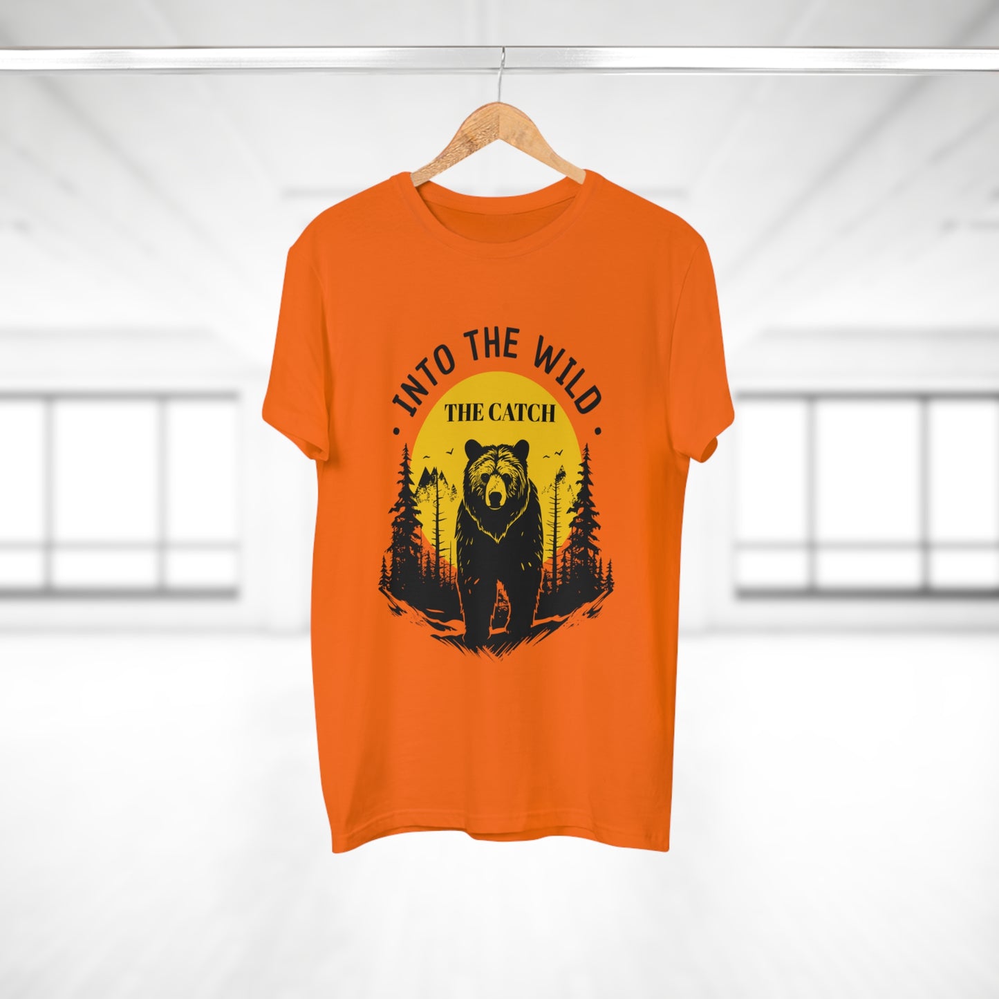Men's Outdoor Adventure T-Shirt | Into the Wild Bear Design - THE CATCH