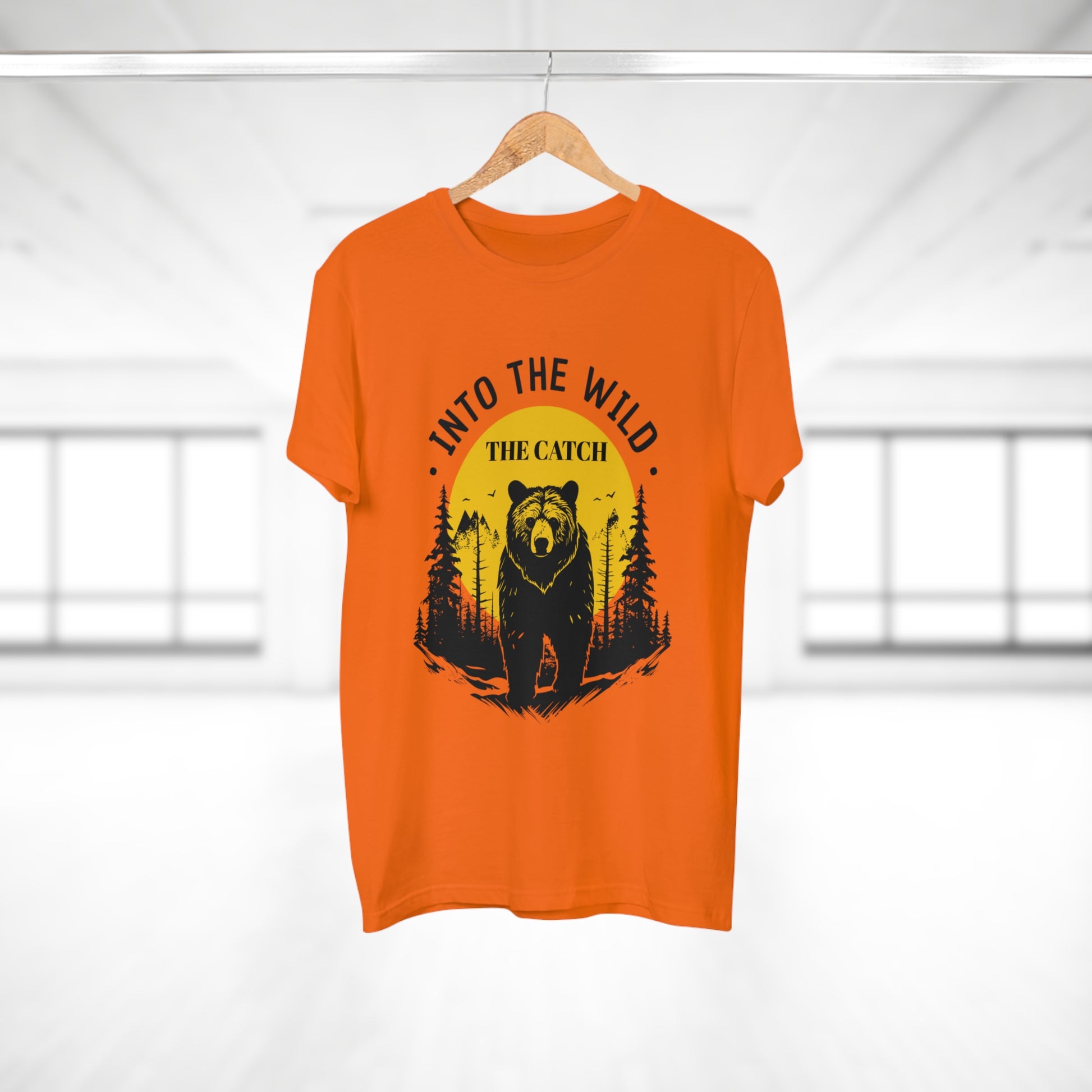 Men's Outdoor Adventure T-Shirt | Into the Wild Bear Design - THE CATCH