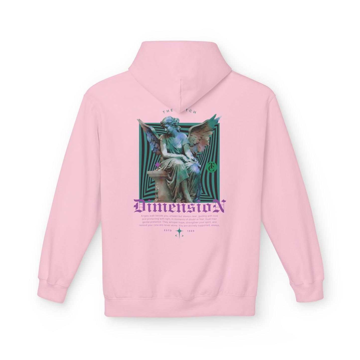Cosmic Dimension Hoodie | Softstyle Fleece Wear, Unique Graphic Pullover, Gift for Astronomers, Casual Streetwear