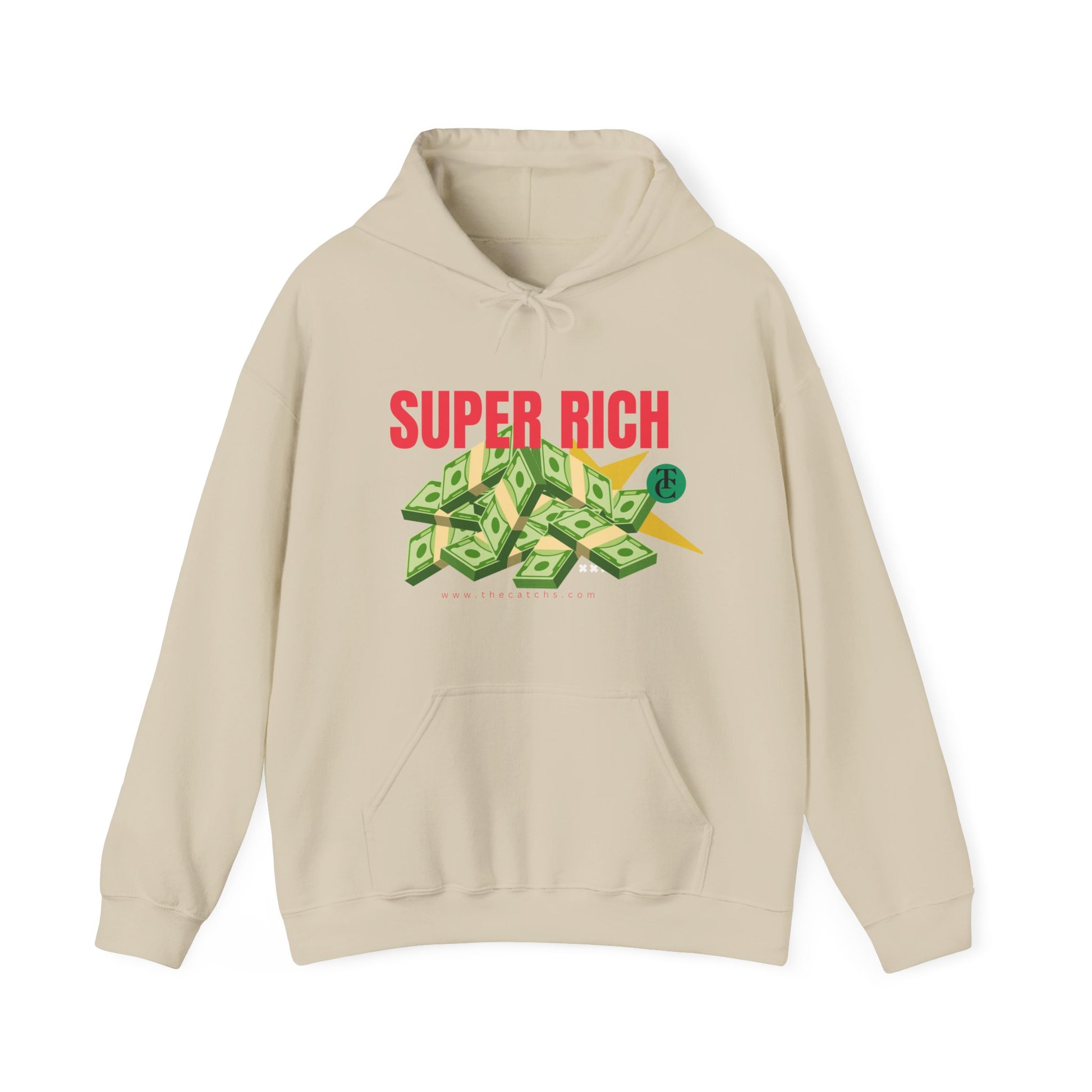 Super Rich Hoodie: Casual, Trendy Sweatshirt for Wealth Enthusiasts, Perfect Gift for Birthdays, Graduations, Holidays - THE CATCH