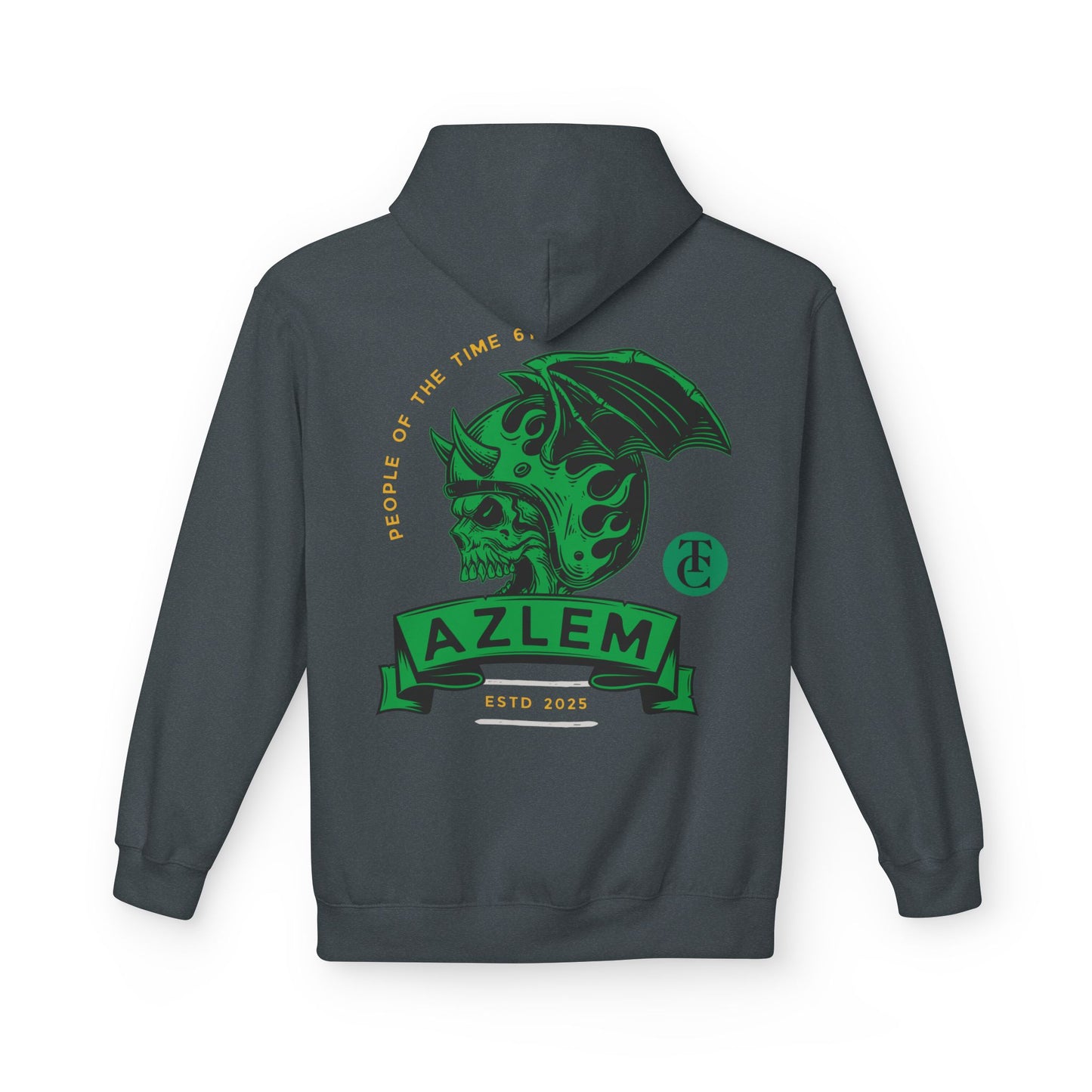 Midweight Softstyle Fleece Hoodie - Azlem Skull Design