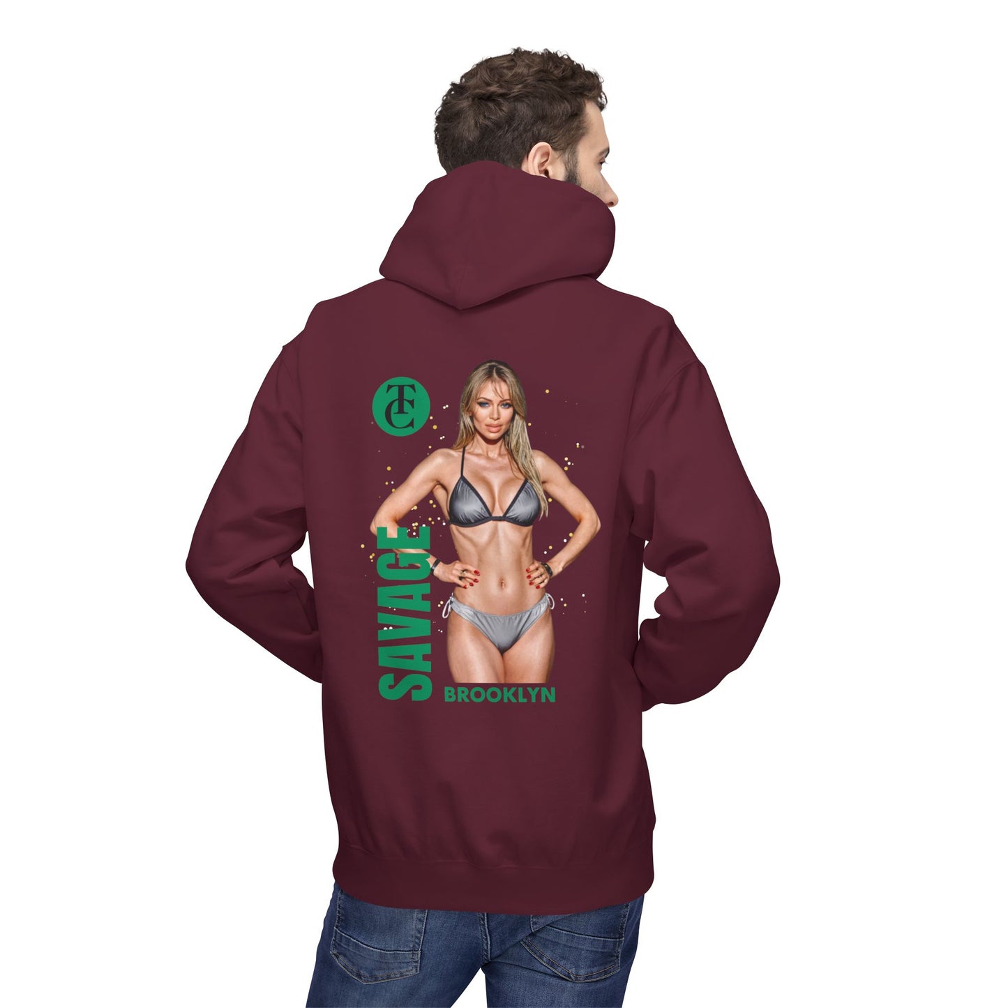 Savage Brooklyn Midweight Fleece Hoodie - Casual Streetwear Fashion - THE CATCH