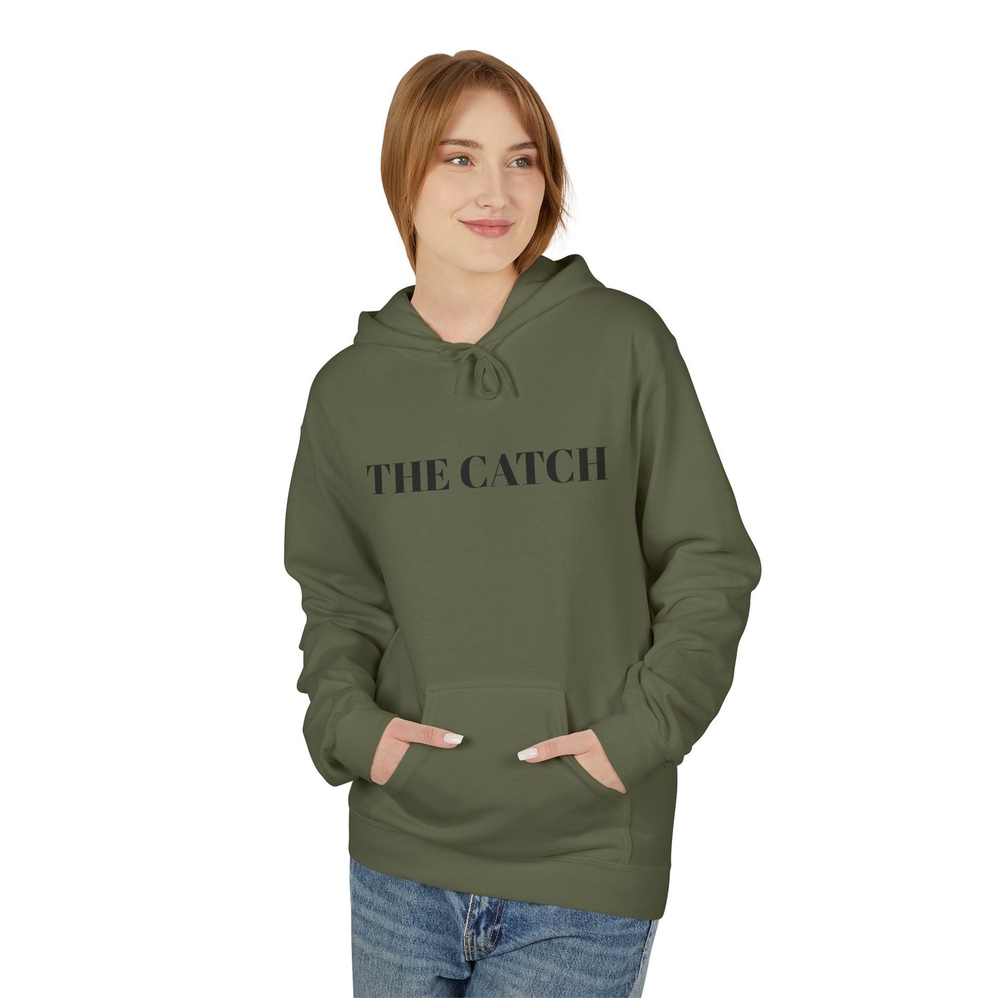 Softstyle Fleece Hoodie - 'THE CATCH' & 'GORGEOUS' Design - THE CATCH